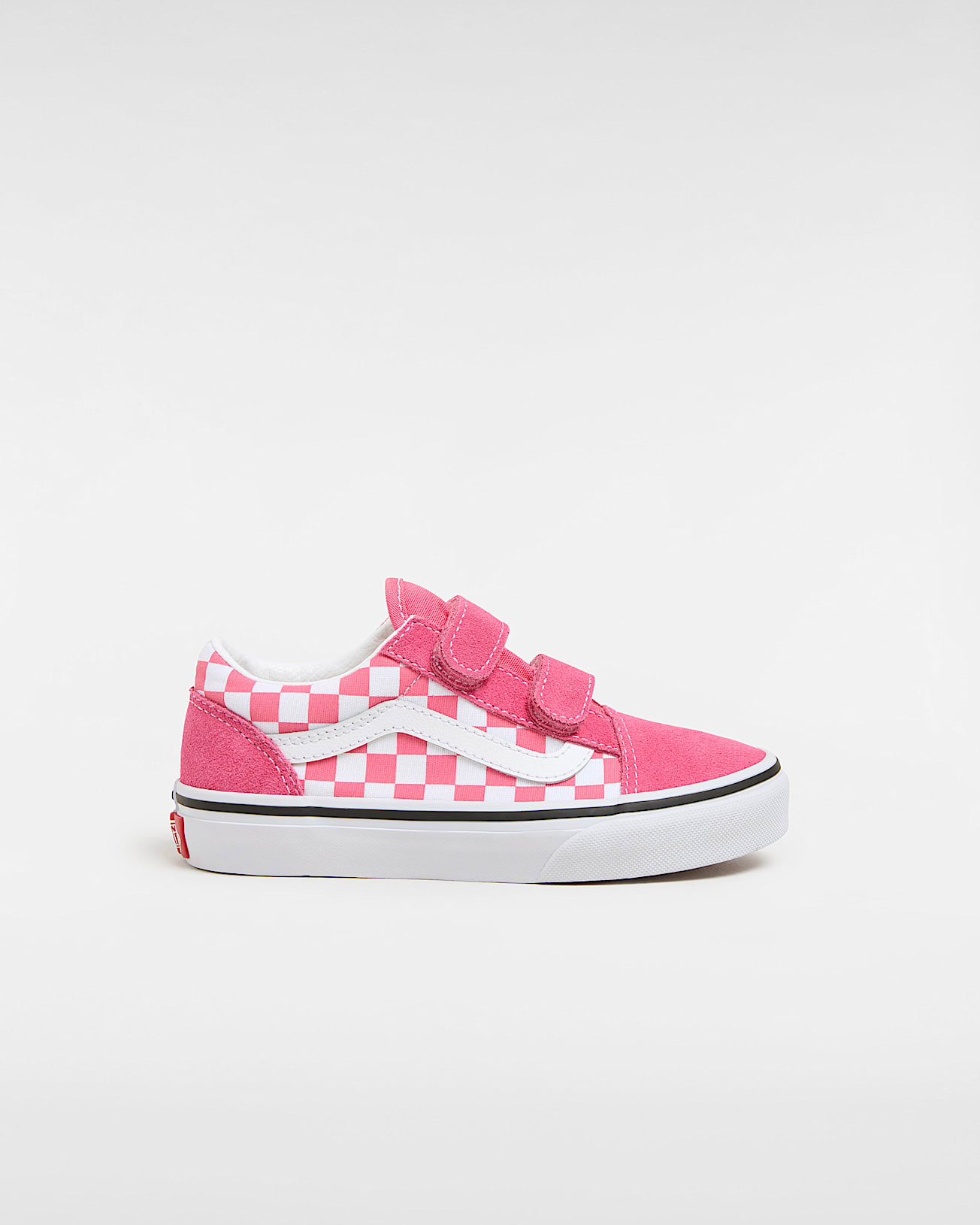 Kids Old Skool Hook and Loop Checkerboard Shoes (4-8 Years) - 1