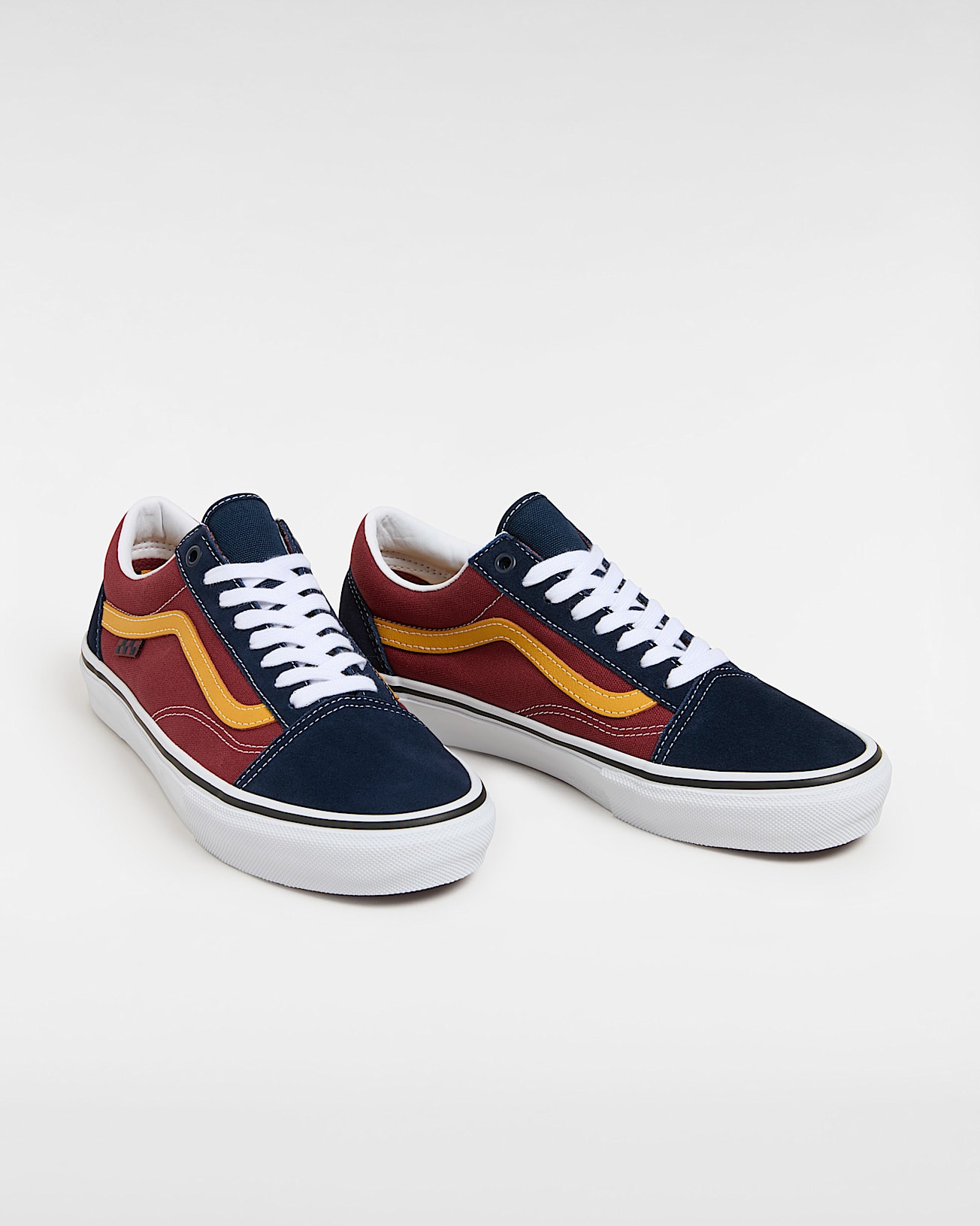 Skate Old Skool Shoes VANS BlueBurgundy ALT1
