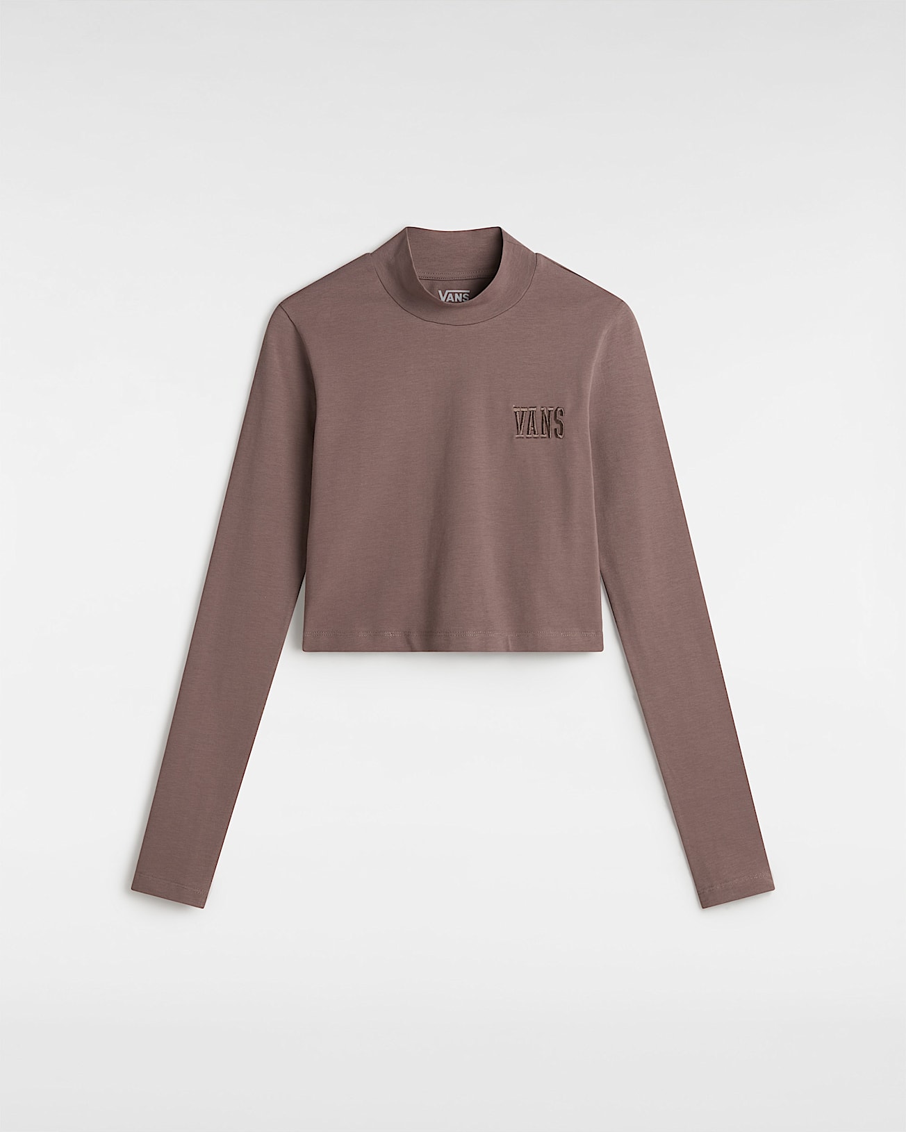 Mini Mock Neck Long Sleeve T-Shirt - 1