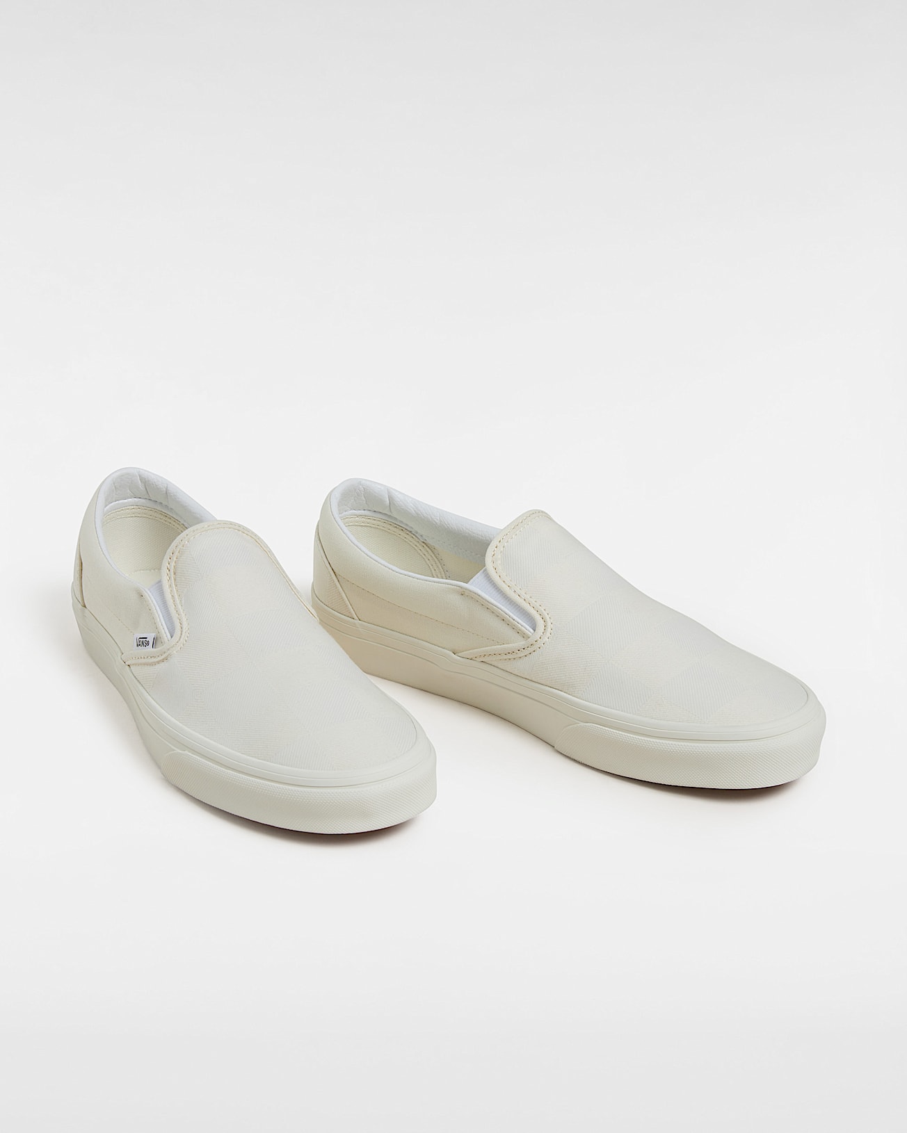 Chaussures Classic SlipOn Checkerboard VANS Blanc ALT1