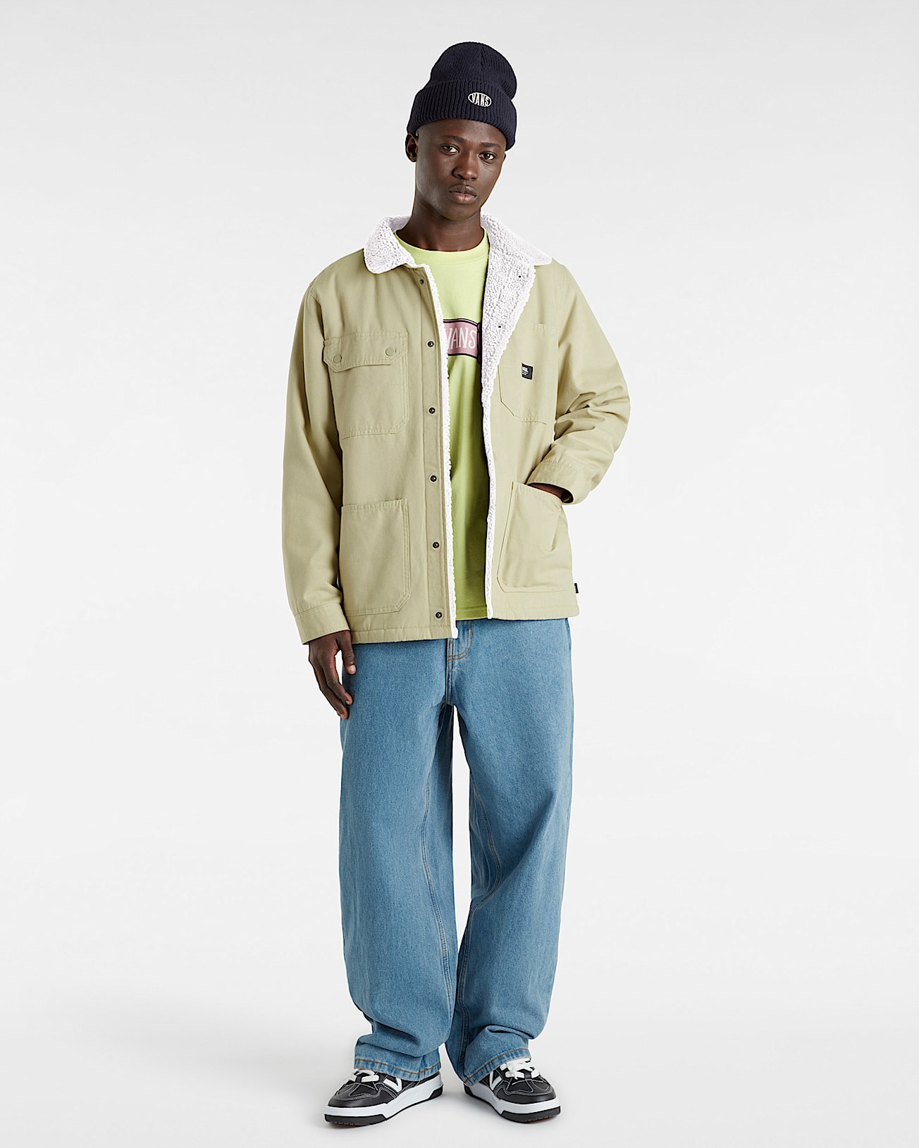 Drill Chore Coat Sherpa Jacket VANS Beige ALT5