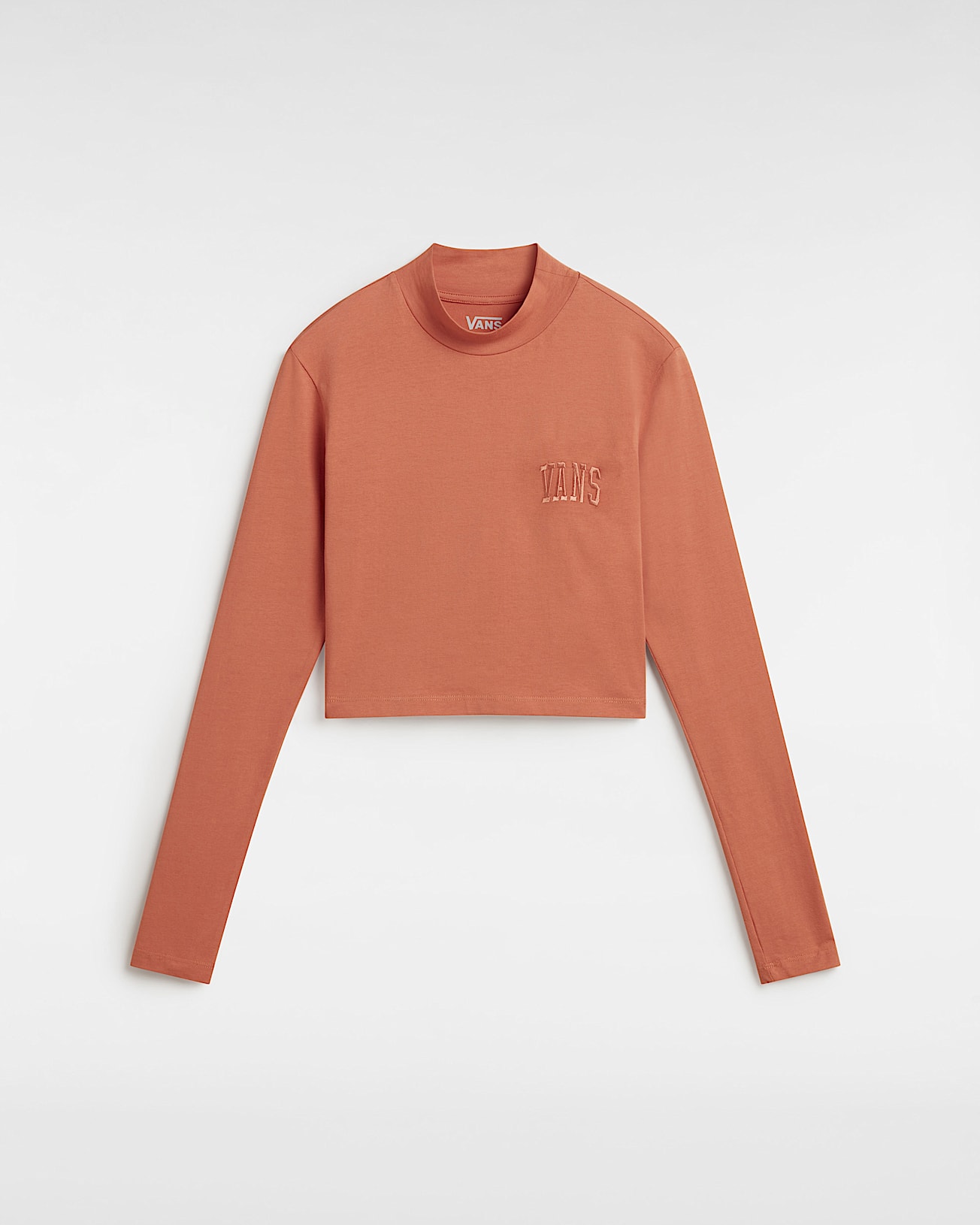 Mini Mock Neck Long Sleeve T-Shirt - 1