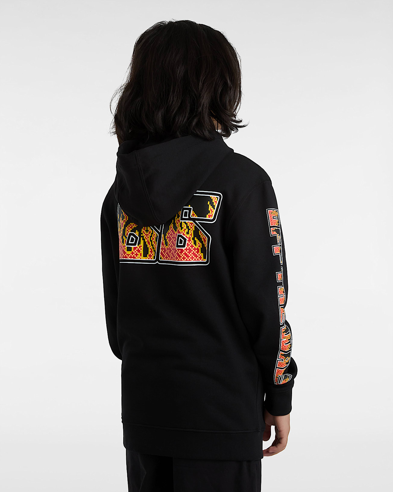 Sudadera con capucha Digi Flames de nios de 8 a 14 aos VANS Negro ALT4