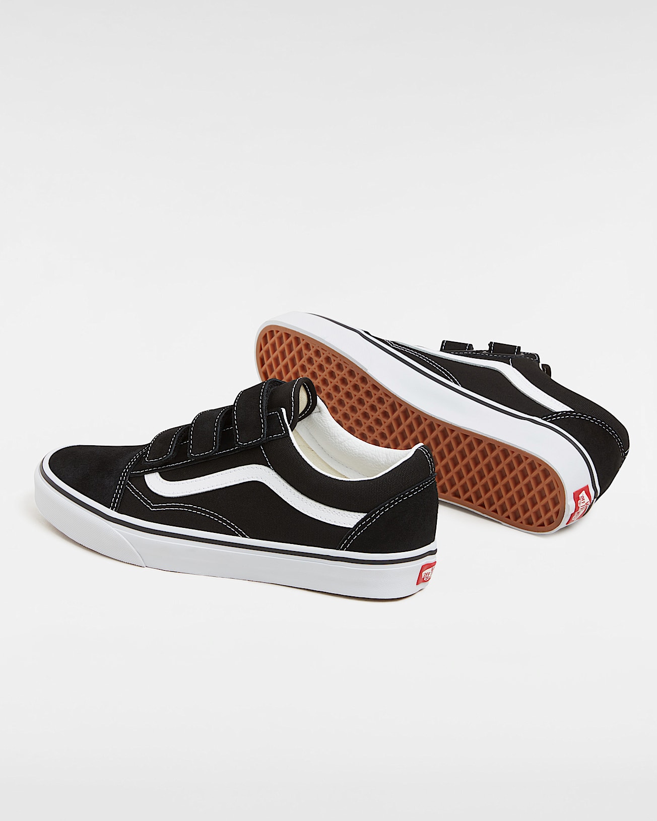 Chaussures en daim et en toile Old Skool VANS NoirBlanc ALT2