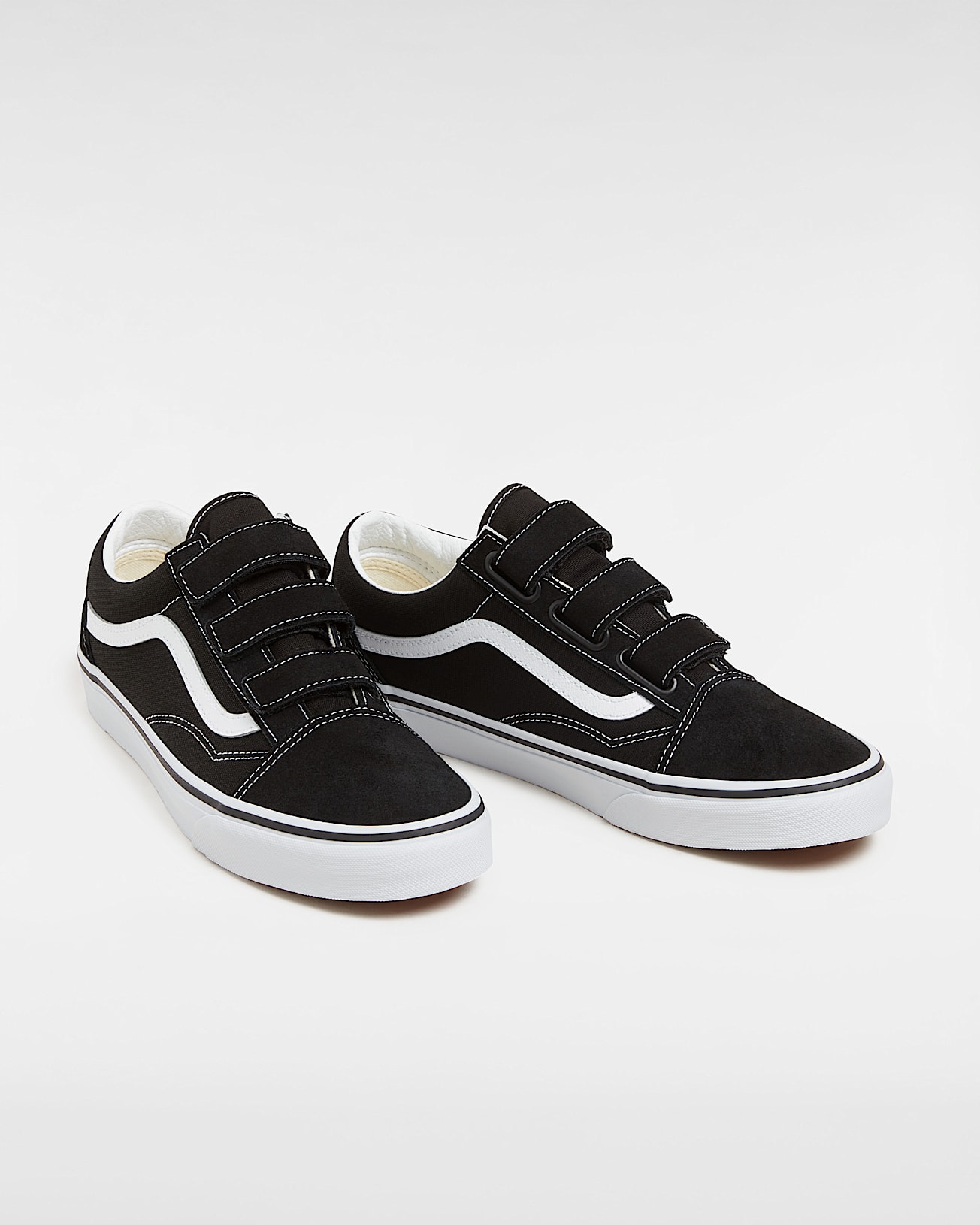 Chaussures en daim et en toile Old Skool VANS NoirBlanc ALT1