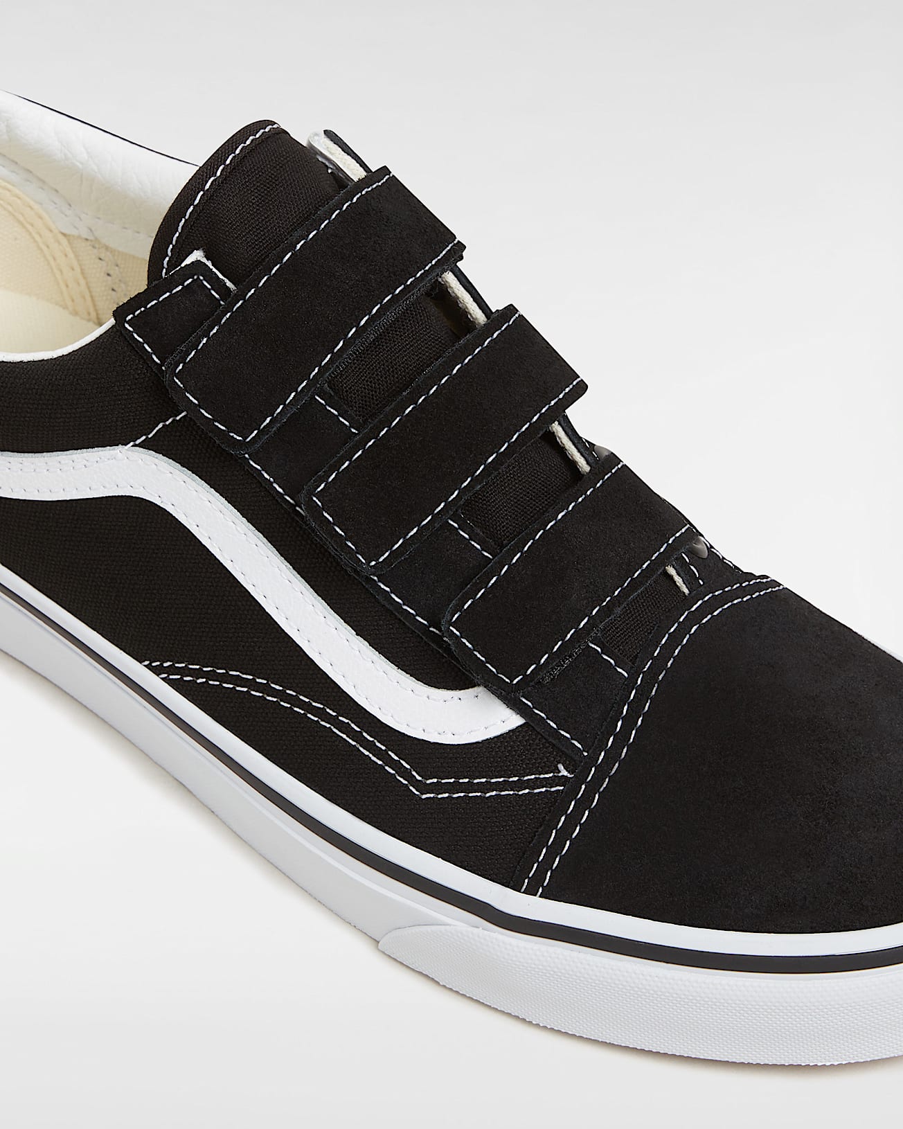 Chaussures en daim et en toile Old Skool VANS NoirBlanc ALT3