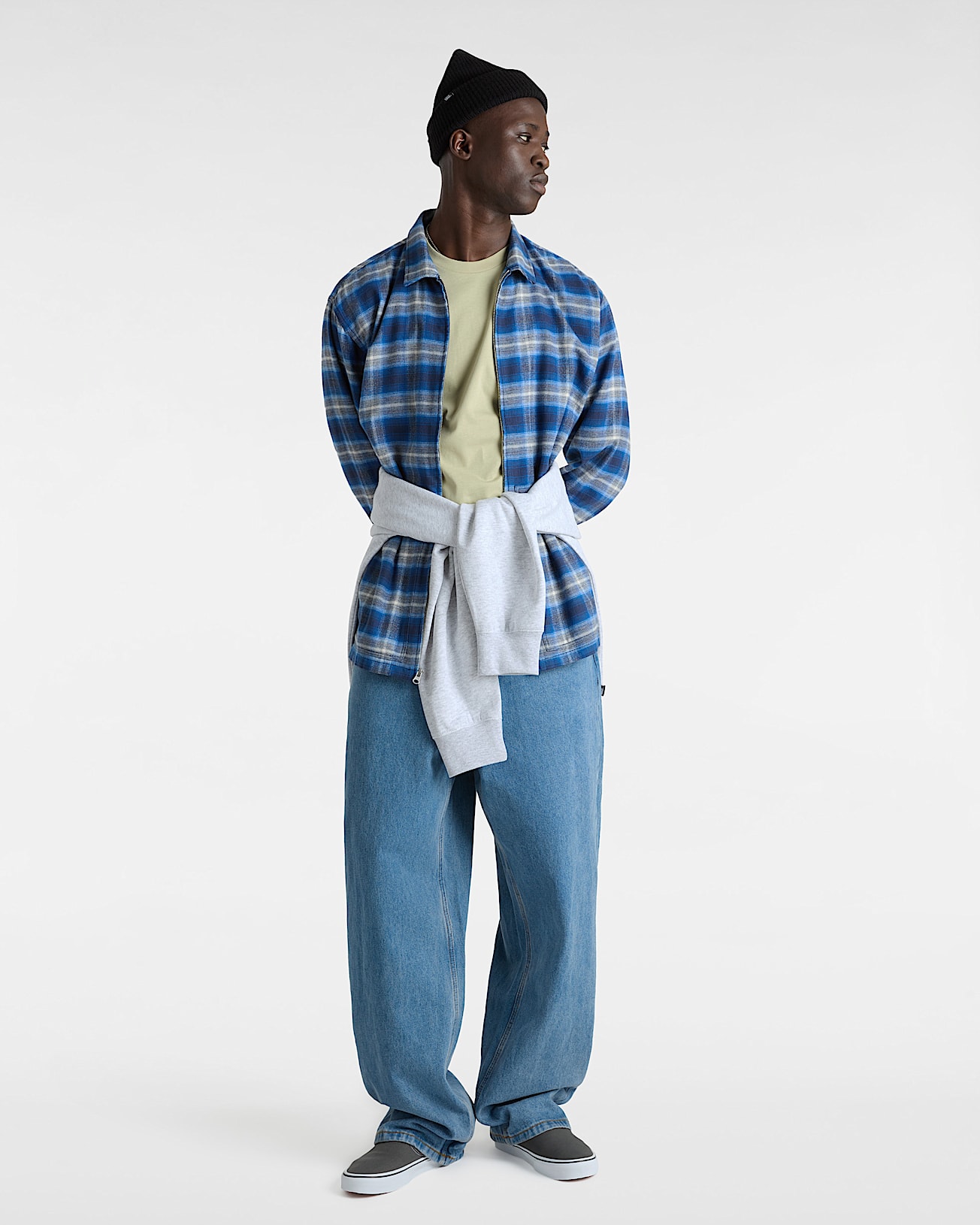 Camicia in flanella Montwood con zip VANS Blu ALT2