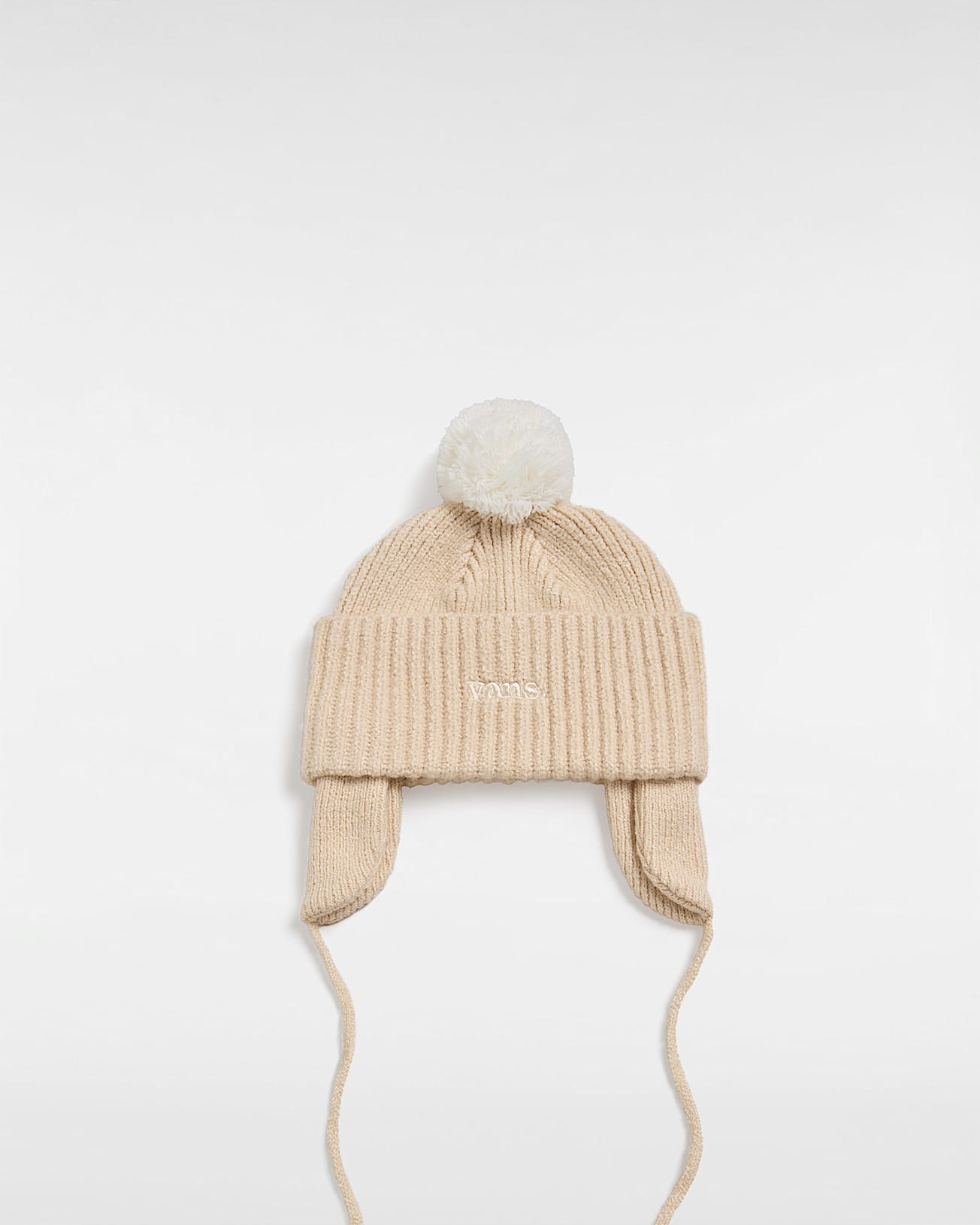Czapka beanie Vans 66 Earflap Pom VANS Biay HERO