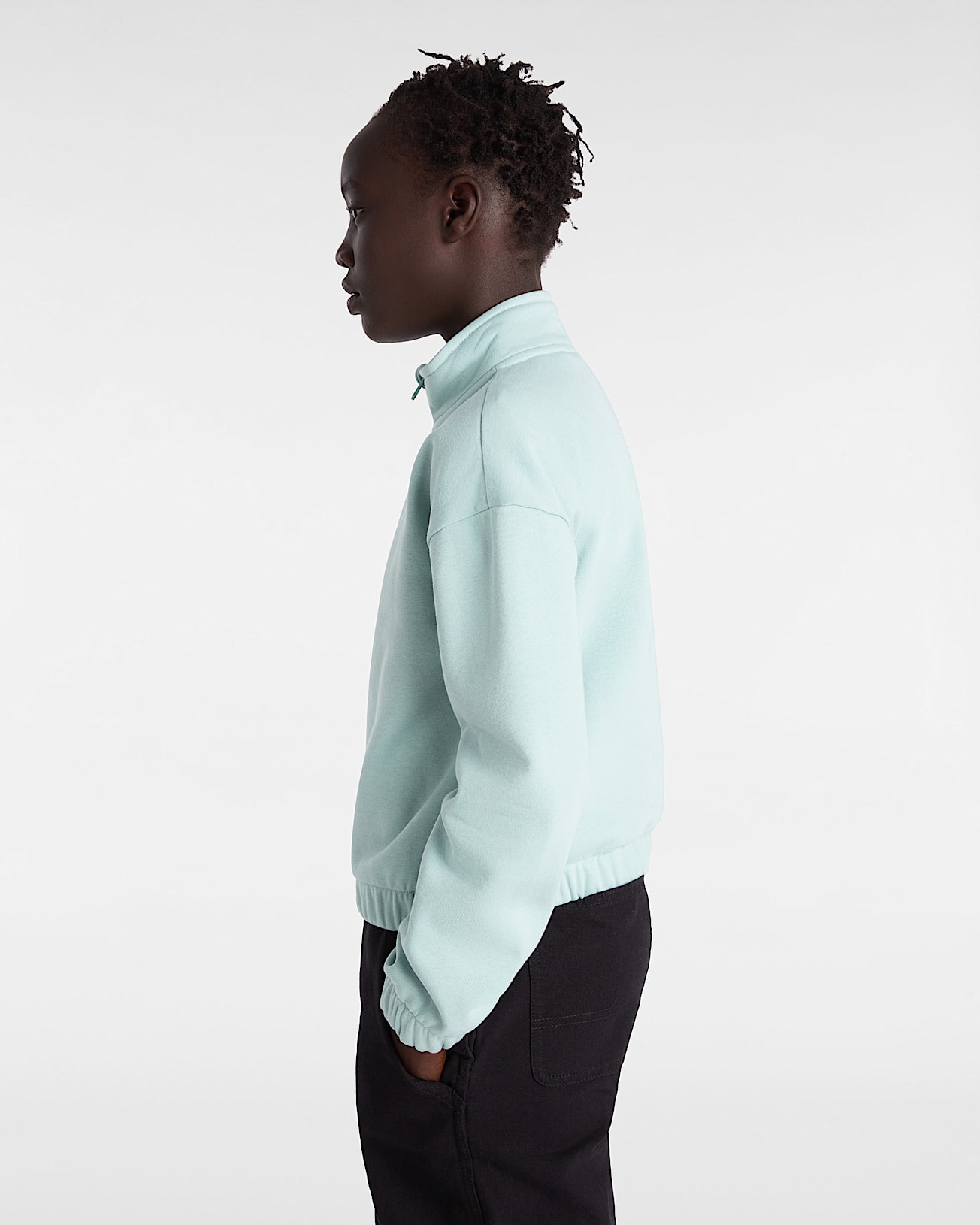 Sweatshirt Half  Mock Fille 814 ans VANS Bleu ALT4