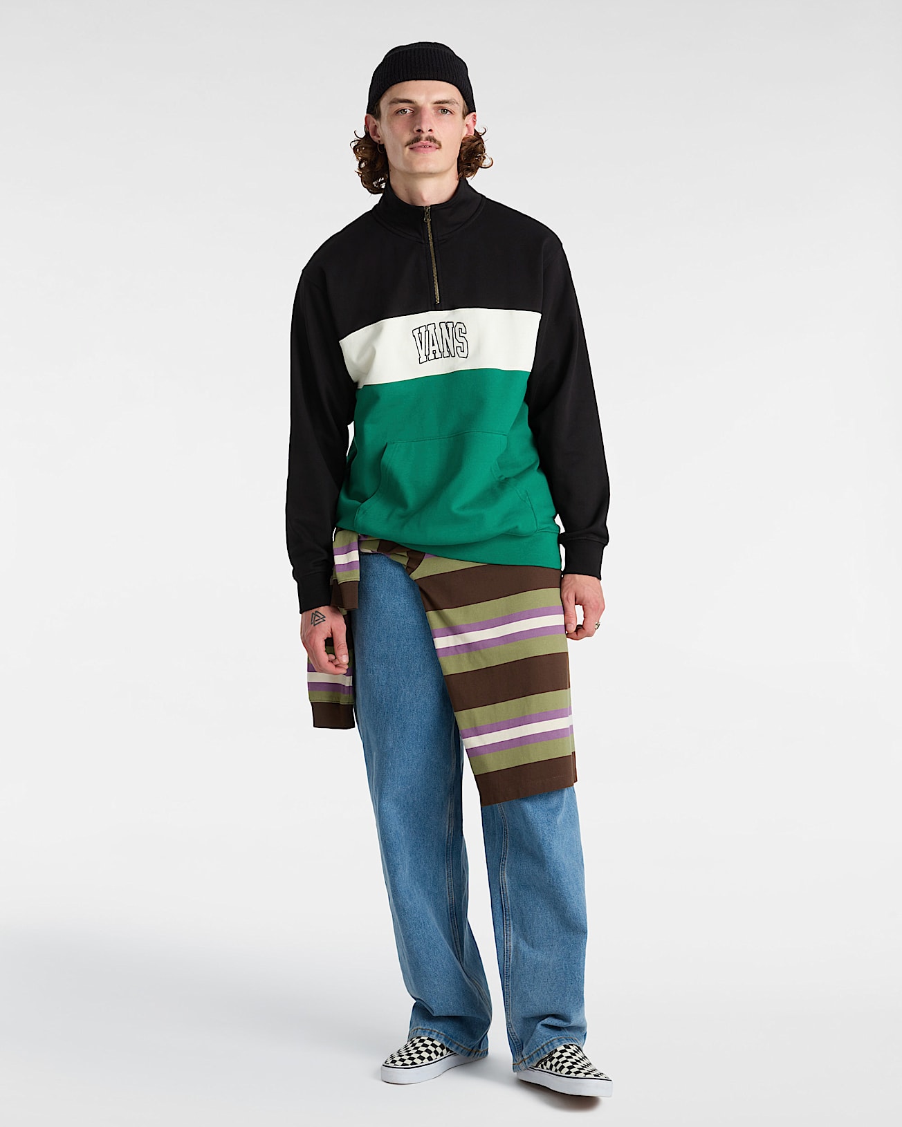 Logo Vintage Colorblock Sweatshirt - 5