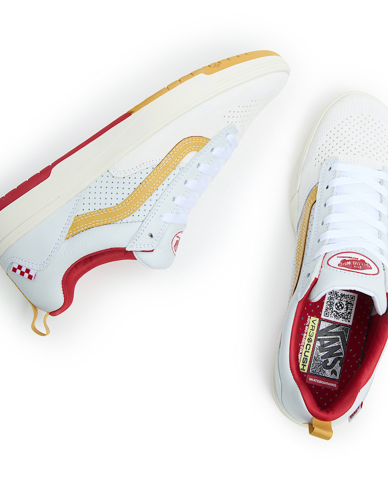 Mens Zahba Vintage Sport Men Size 13 Whote And Brown Vr3cush 052025 Zahba Vintage Sport Shoes in White| Vans UK main image 3