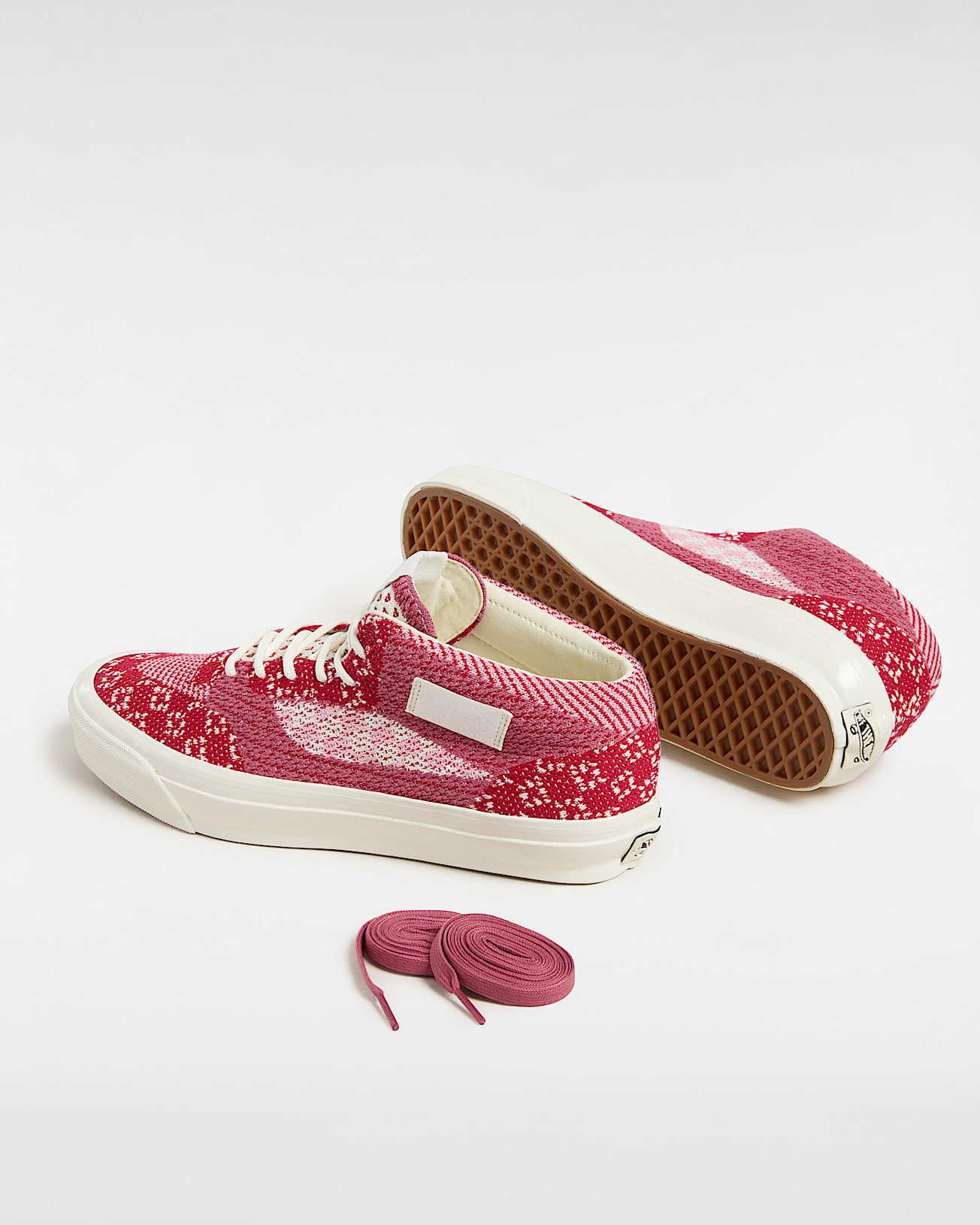 Premium Half Cab Shoes VANS Red ALT2