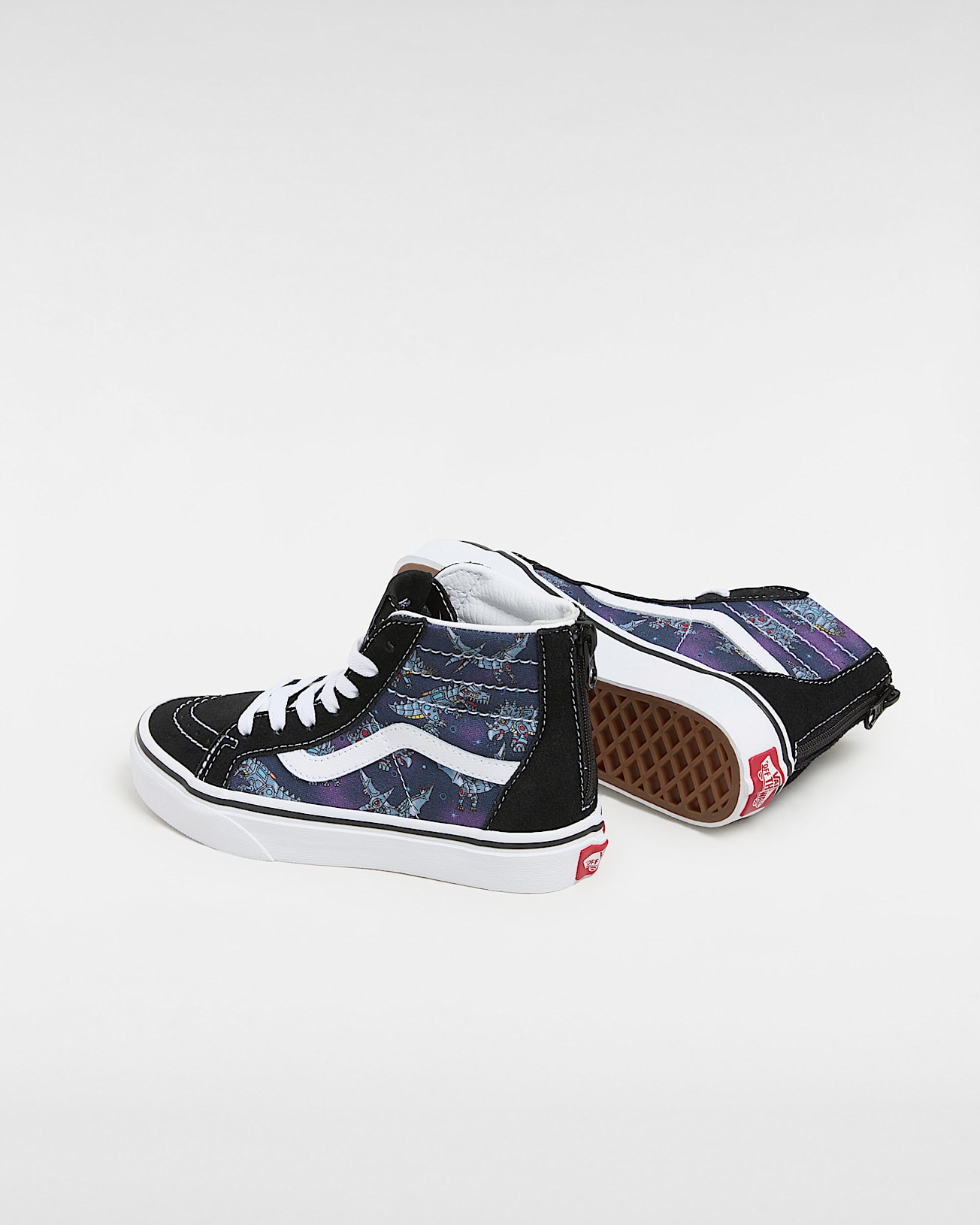 Zapatillas de nios Sk8Hi con cremallera de 4 a 8 aos VANS Azul ALT2