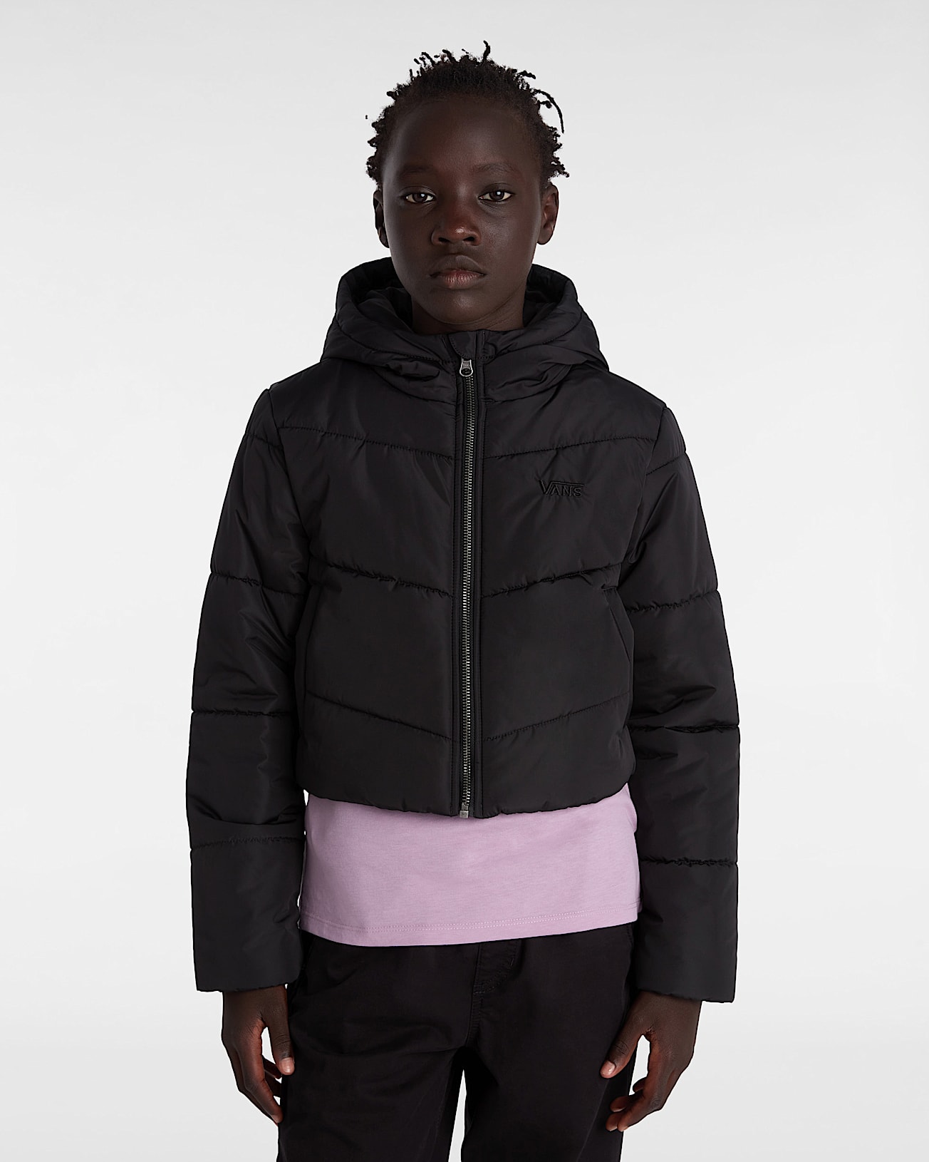 Doudoune courte  capuche MTE Foundry Enfant 814 ans VANS Noir ALT2