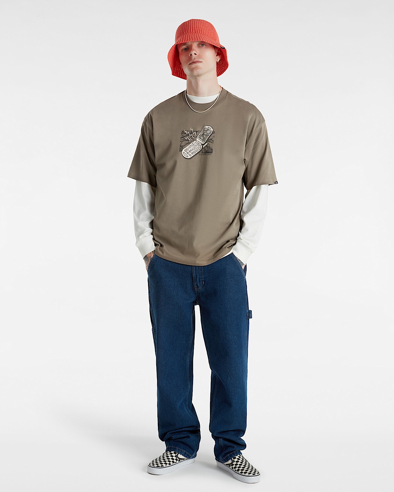 Take The Call TShirt VANS Brown ALT5