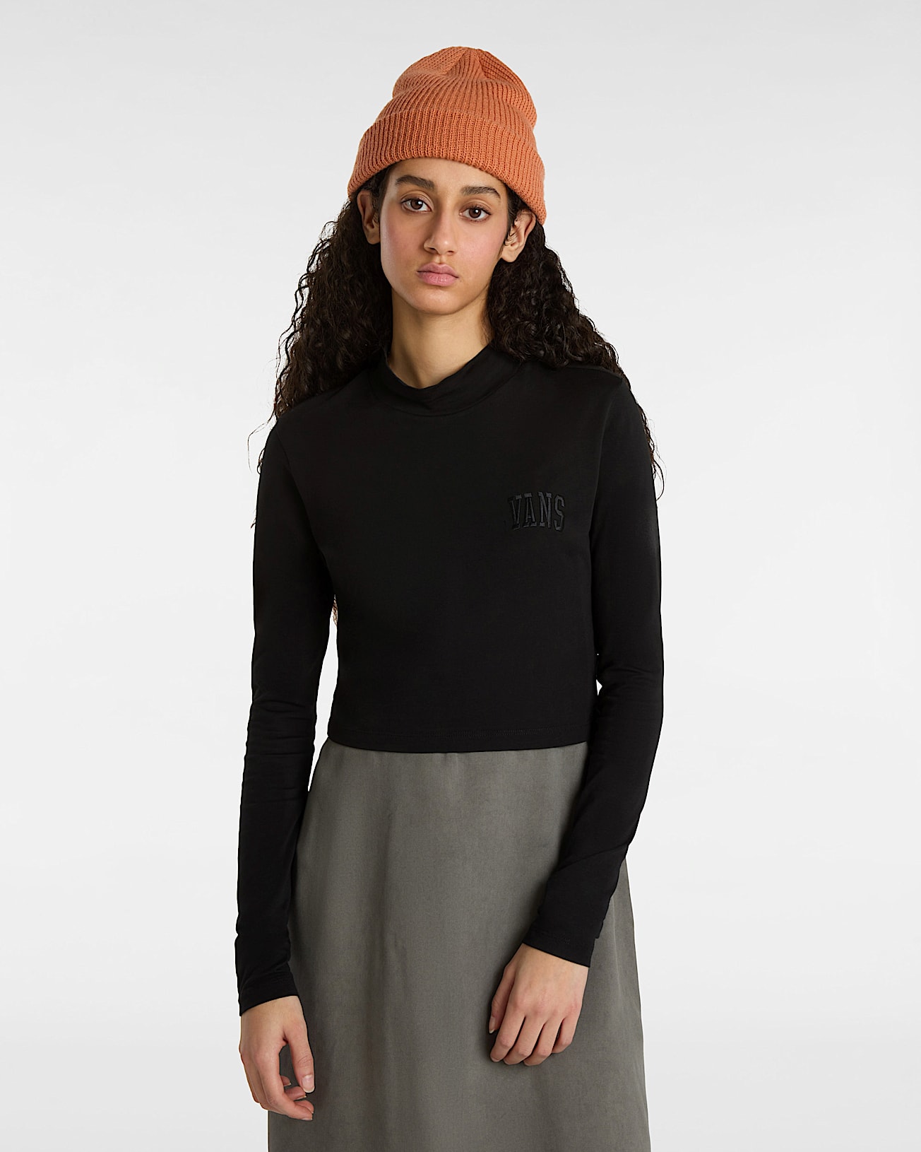 T-shirt z długim rękawem Mini Mock Neck - 3