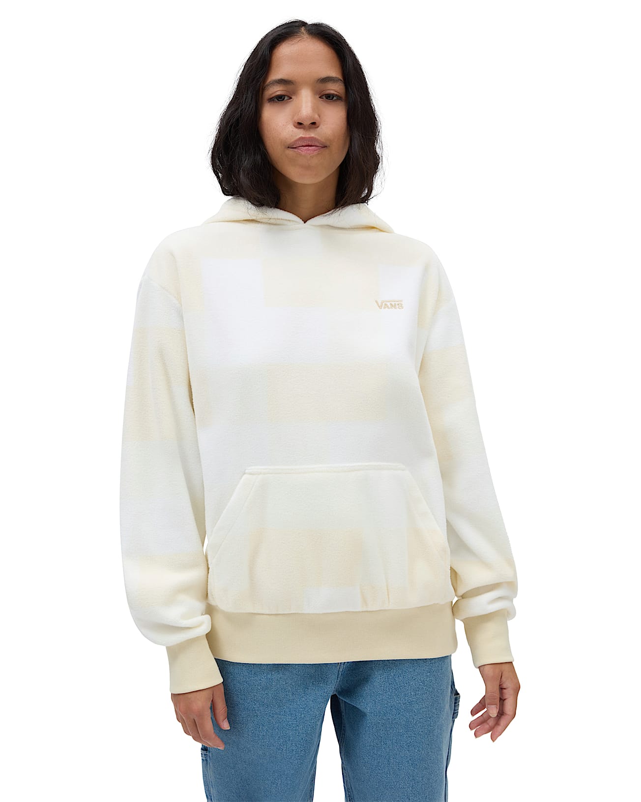 Winter Checker Bloussant Pullover Hoodie - 1