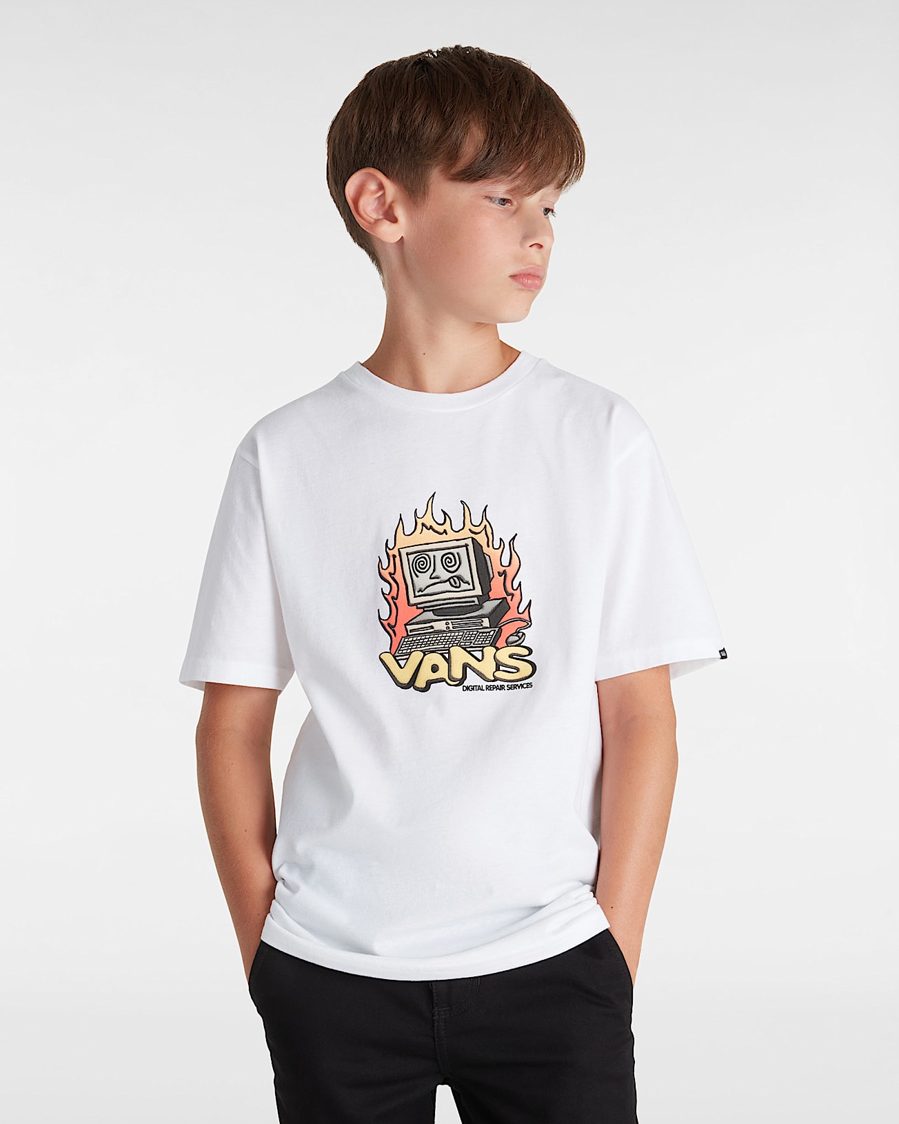 Kinder Digital Repair TShirt 814 Jahre VANS Wei ALT2