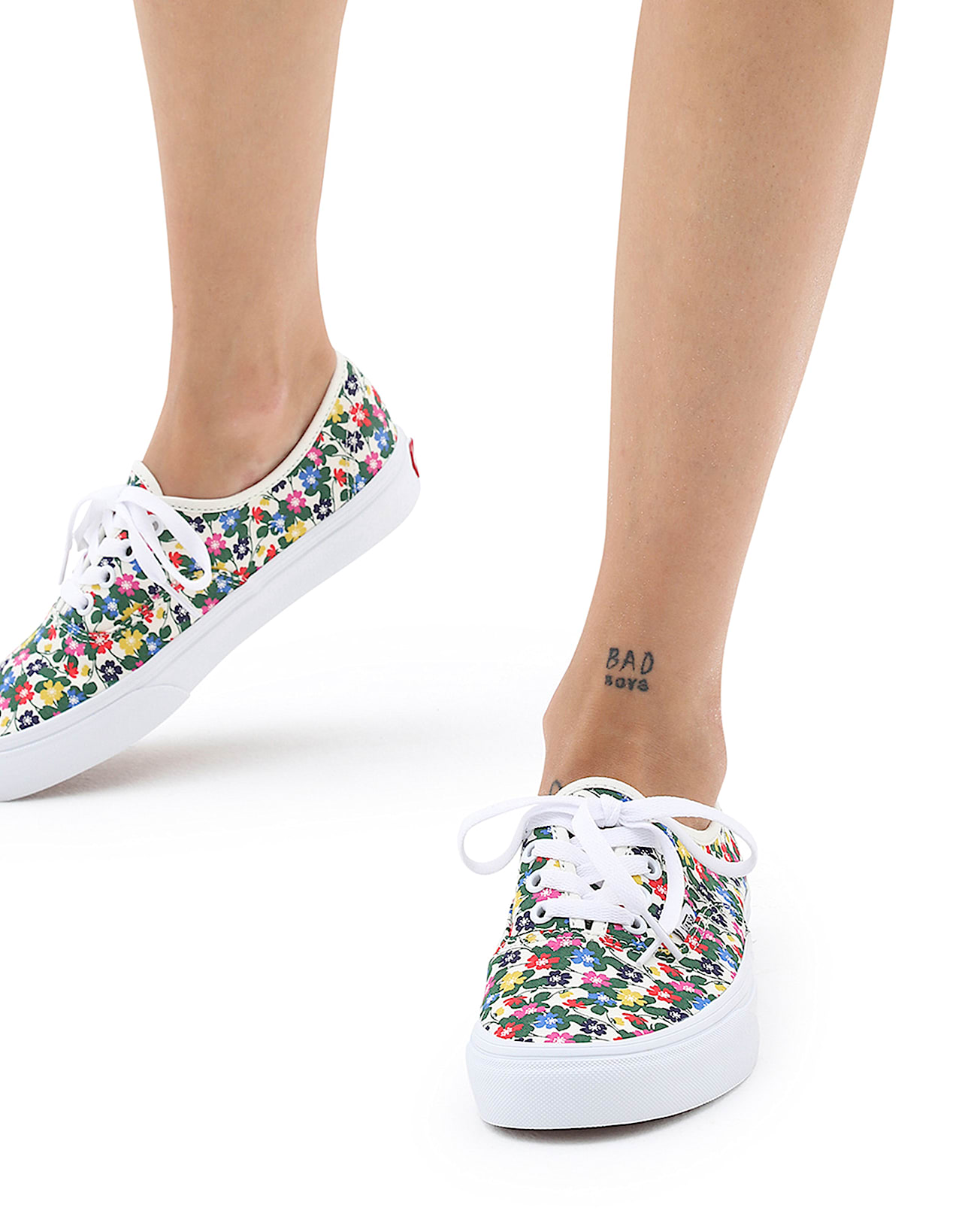 Floral Authentic Shoes VANS White ALT2