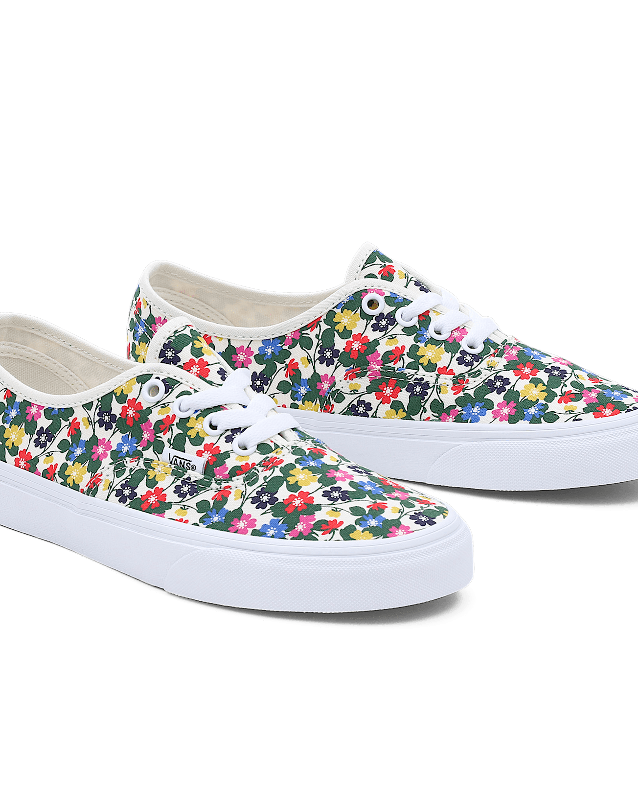 Floral Authentic Shoes VANS White HERO