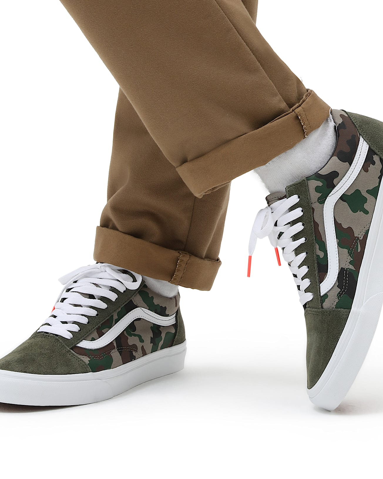 Camo Old Skool Shoes VANS Green ALT2