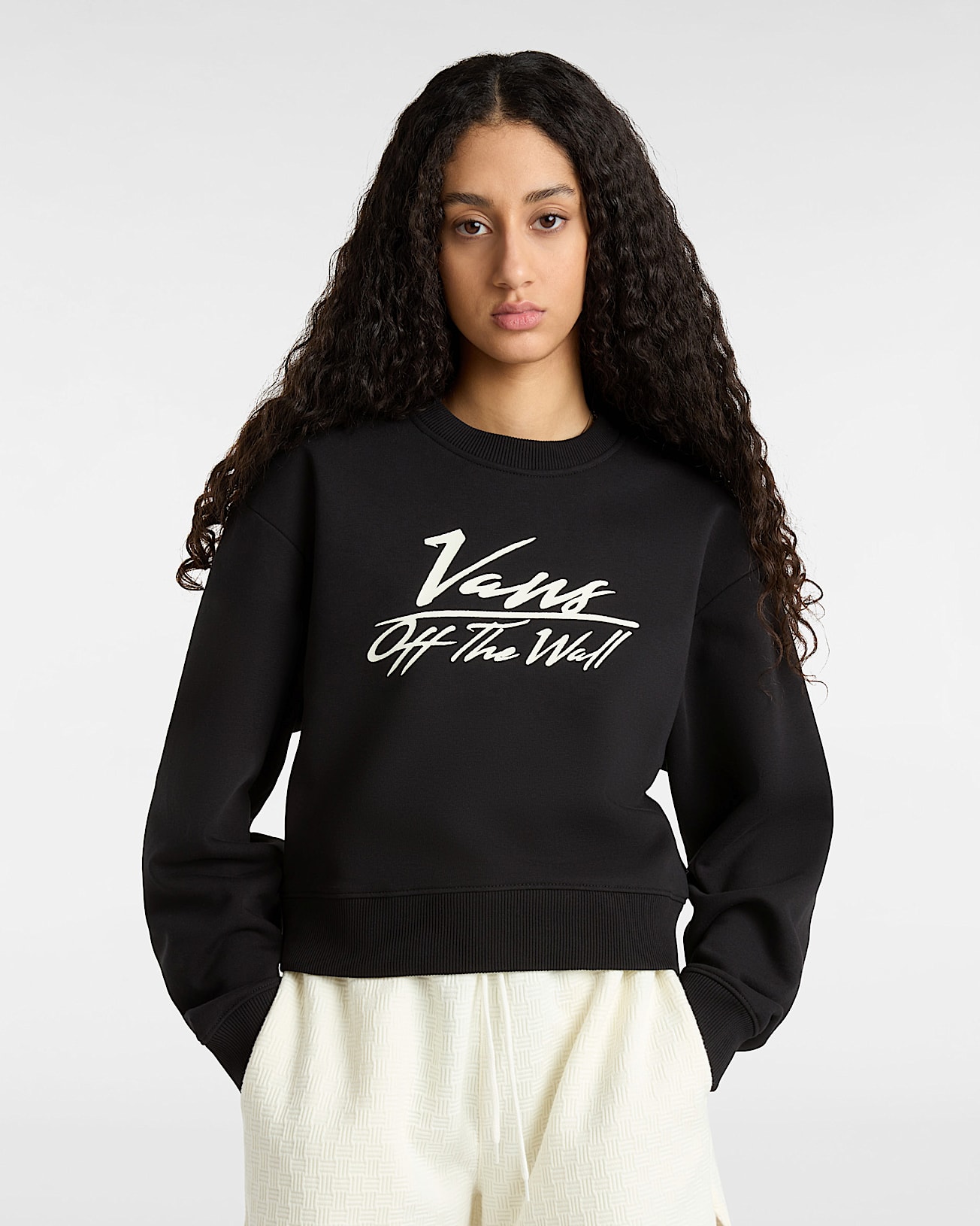 Sweat-shirt Go Anyplace Crop Crew - 3