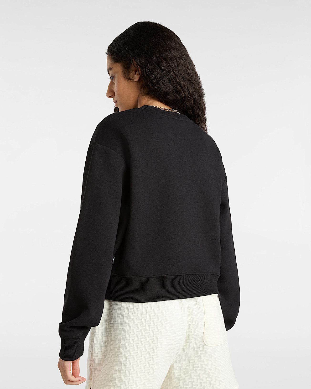 Sweatshirt Go Anyplace Crop Crew VANS Noir ALT3