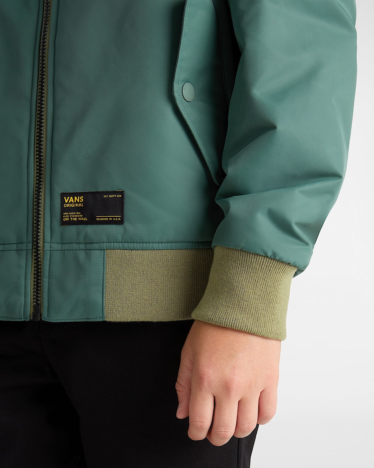 Casaco bomber Copley para criana 814 anos VANS Verde ALT8