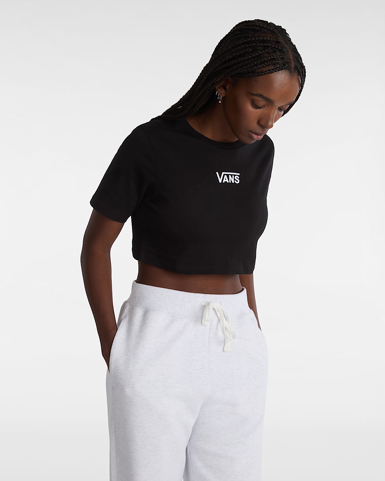T-shirt Flying V Crew Crop - 3