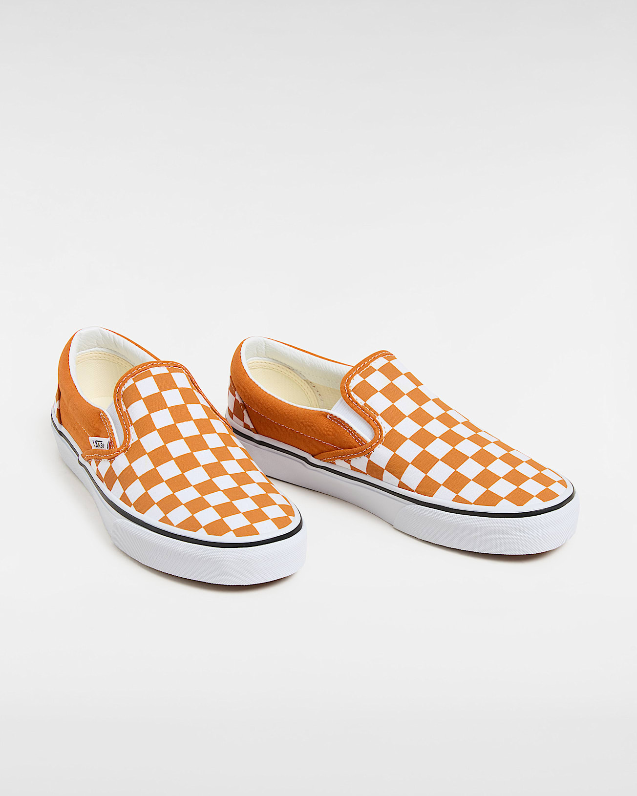 Chaussures SlipOn Checkerboard VANS Orange ALT1