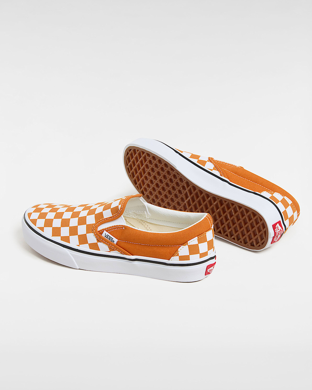 Chaussures SlipOn Checkerboard VANS Orange ALT2