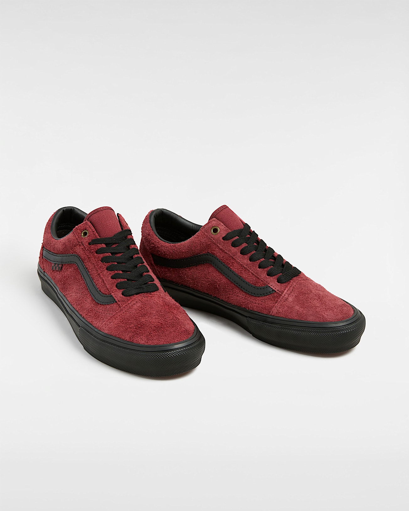 Chaussures Skate Old Skool Hairy Suede VANS Bordeaux ALT1