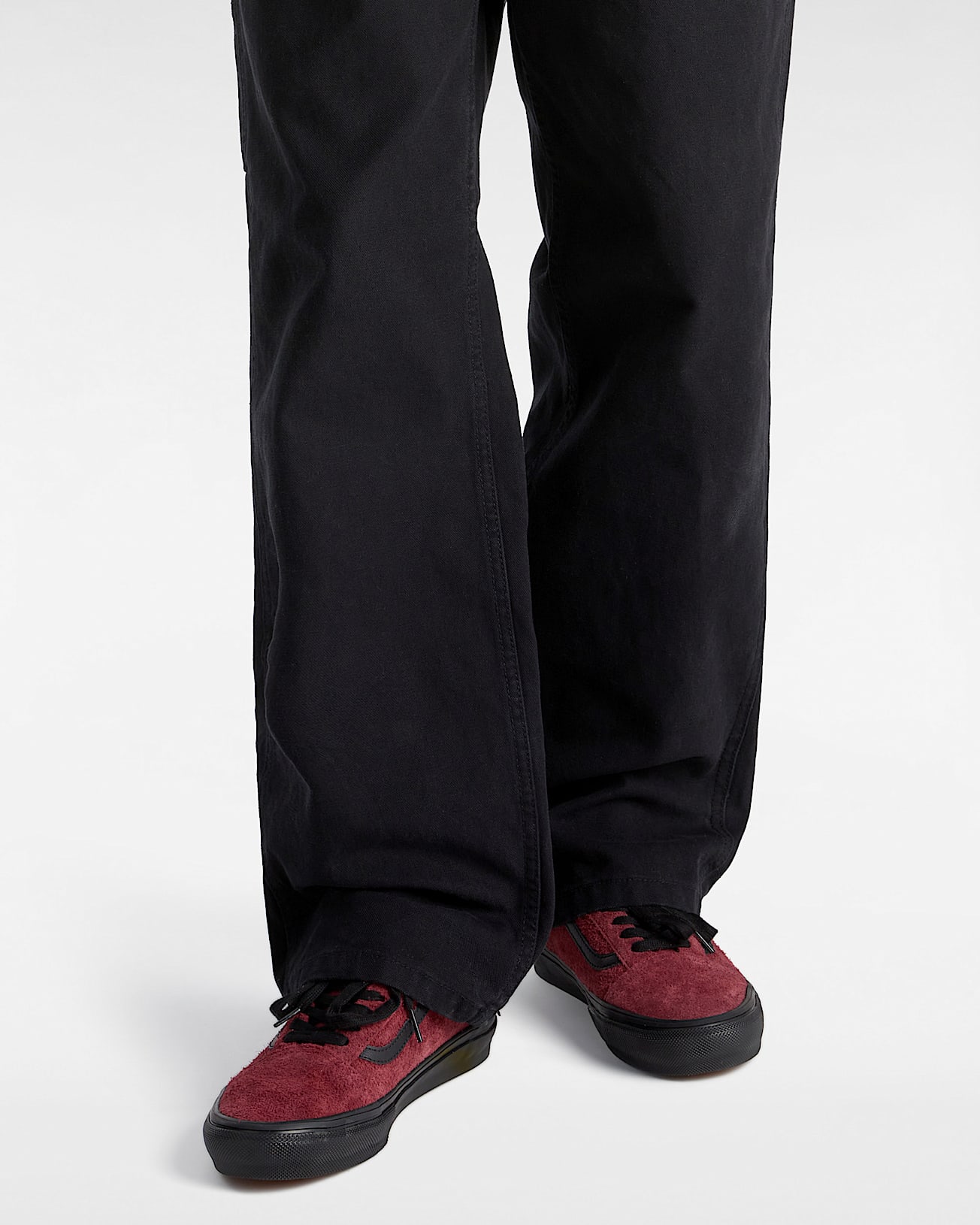 Chaussures Skate Old Skool Hairy Suede VANS Bordeaux ALT4