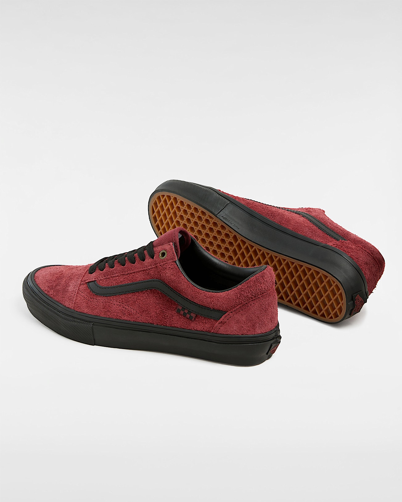 Chaussures Skate Old Skool Hairy Suede VANS Bordeaux ALT2