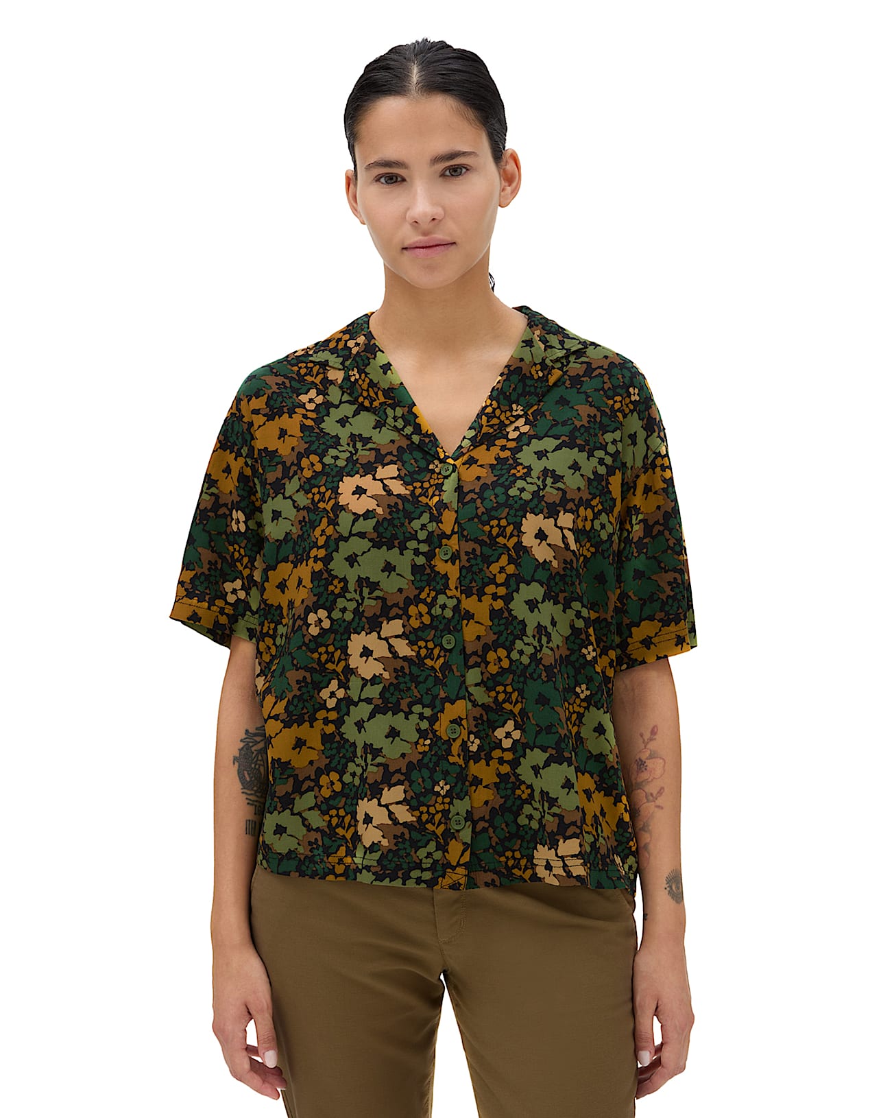 Camisa de botones Parksfield VANS Verde HERO