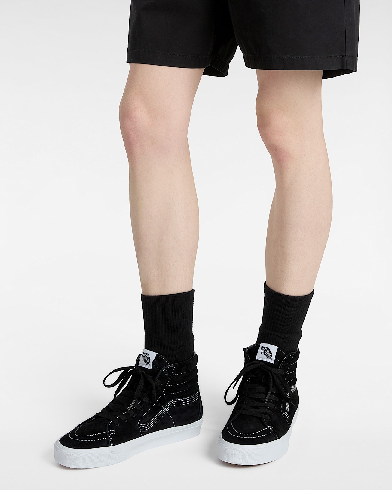 Sk8Hi Schoenen van varkenssude VANS Zwart ALT4