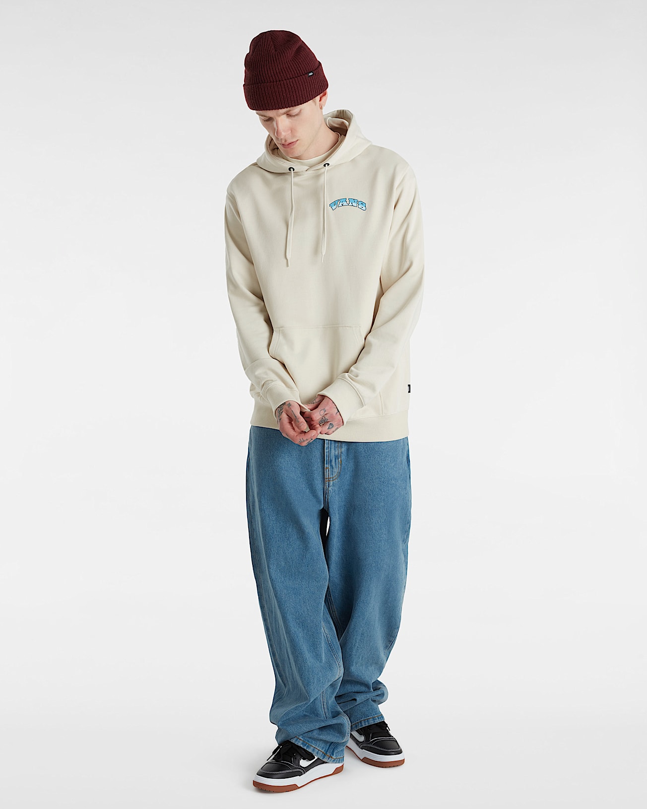 Felpa con cappuccio True Waves VANS Beige ALT5