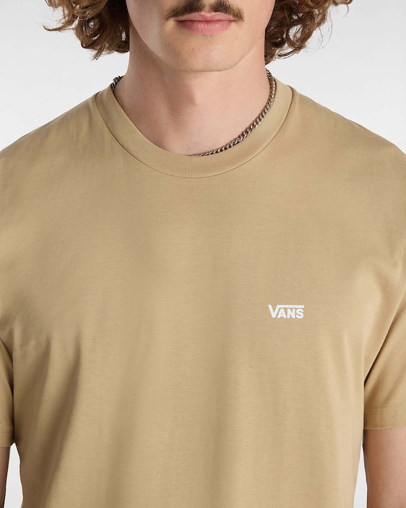 Left Chest Logo TShirt VANS Beige ALT5