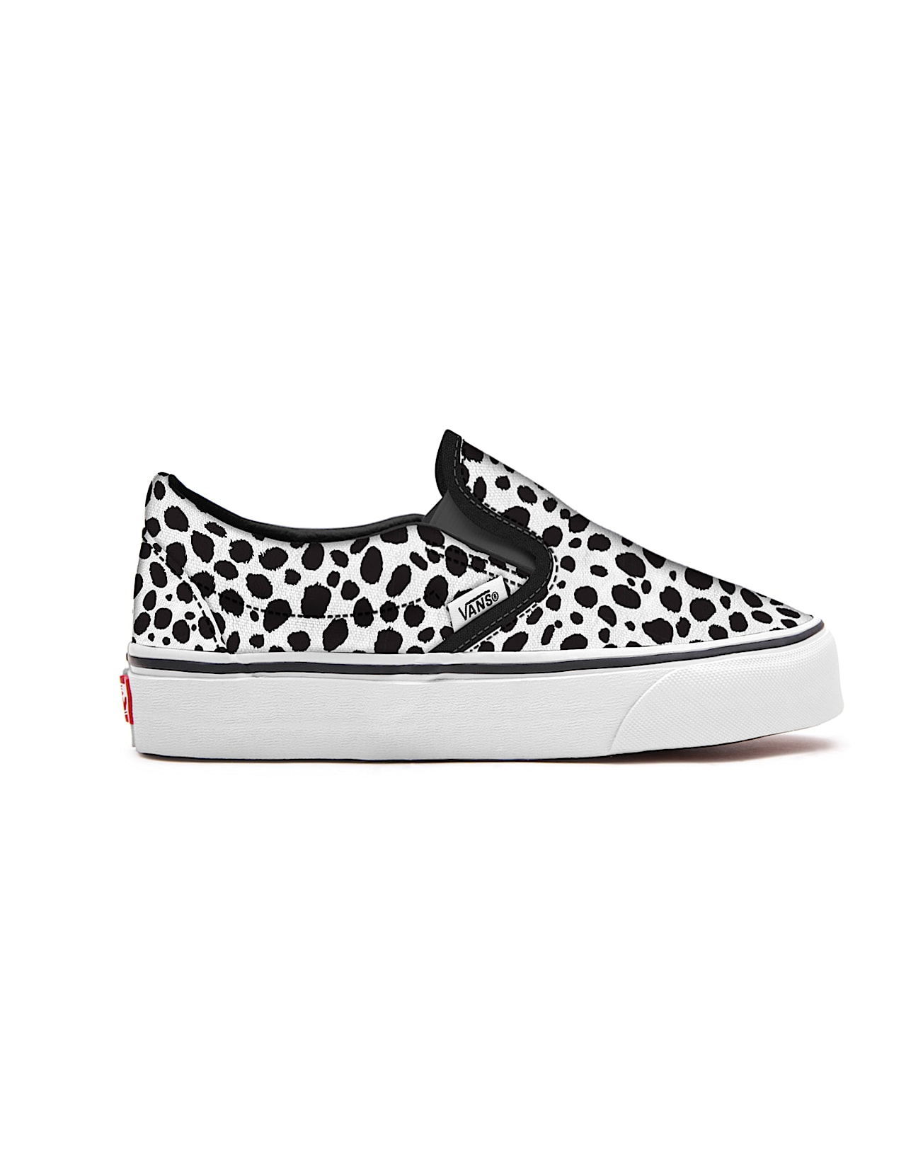 KleinKinder Personalisierbare Dalmatian SlipOn 14 Jahre VANS SchwarzWei ALT1