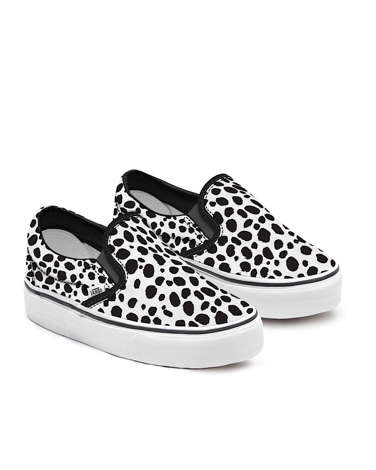 KleinKinder Personalisierbare Dalmatian SlipOn 14 Jahre VANS SchwarzWei HERO