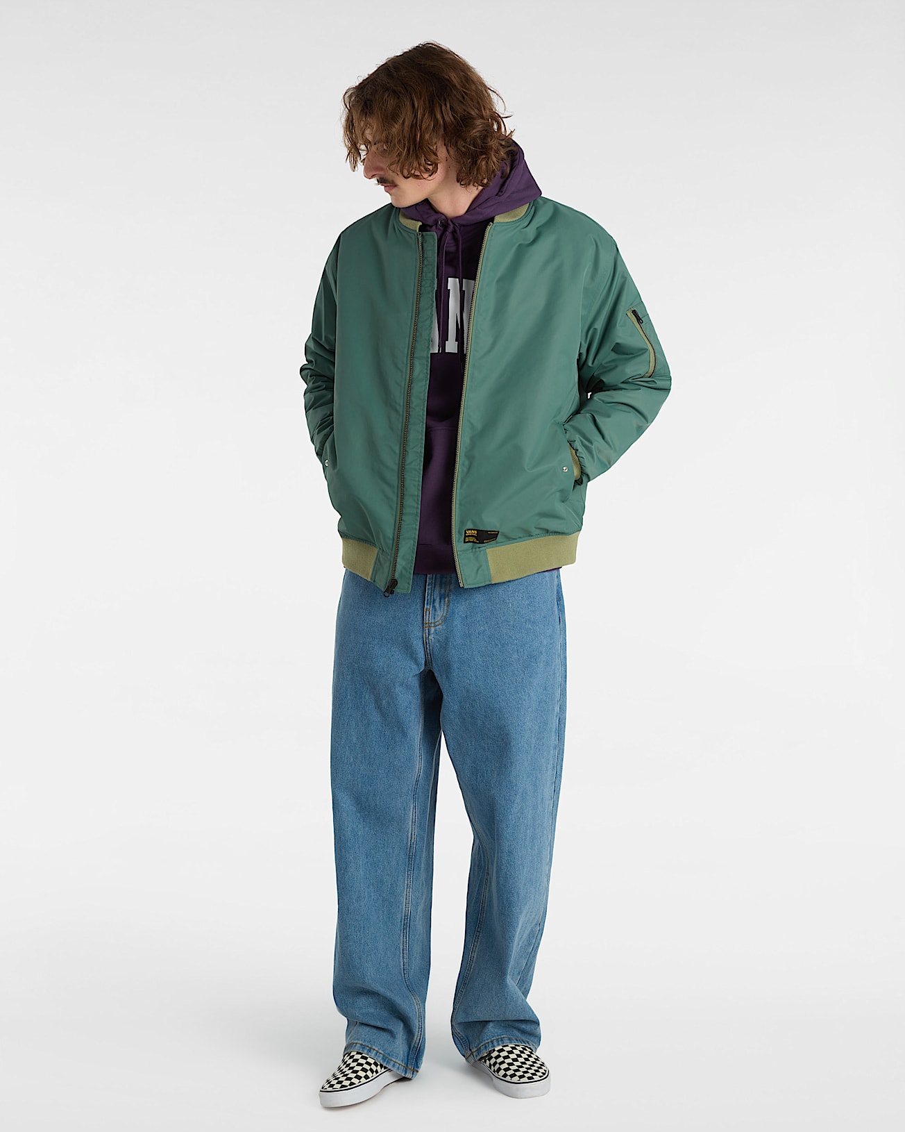 Vans Arched Pullover Hoodie VANS Paars ALT5