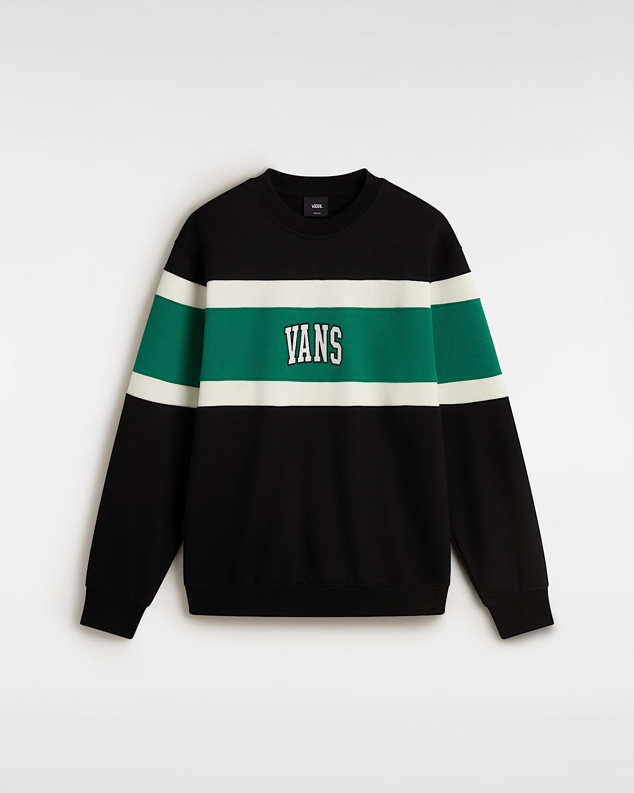 Sweat Logo Vintage Colorblock VANS Noir HERO