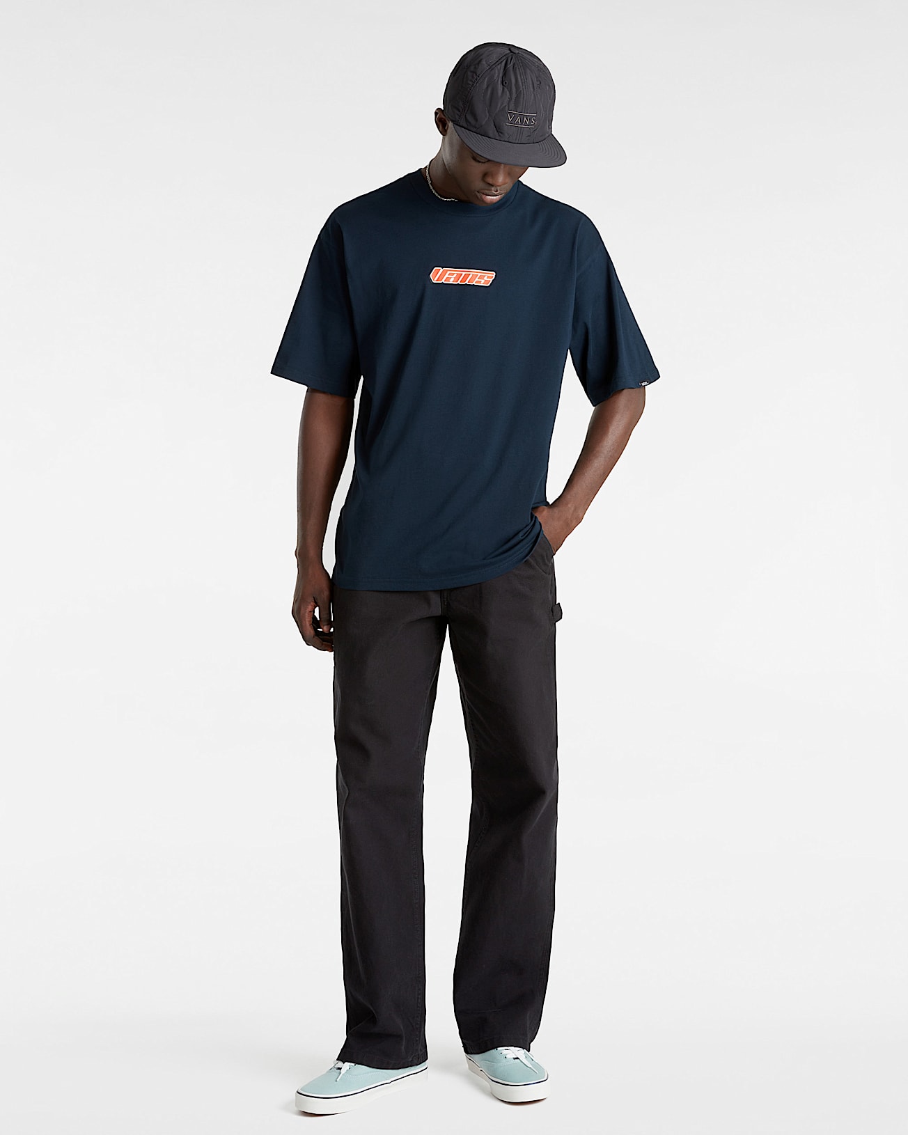 Tshirt Retro V VANS Bleu ALT4