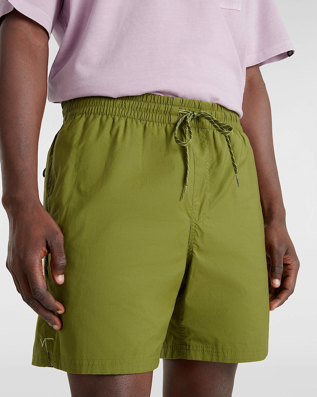 Primary Solid Elastic Boardshorts VANS Grn ALT5