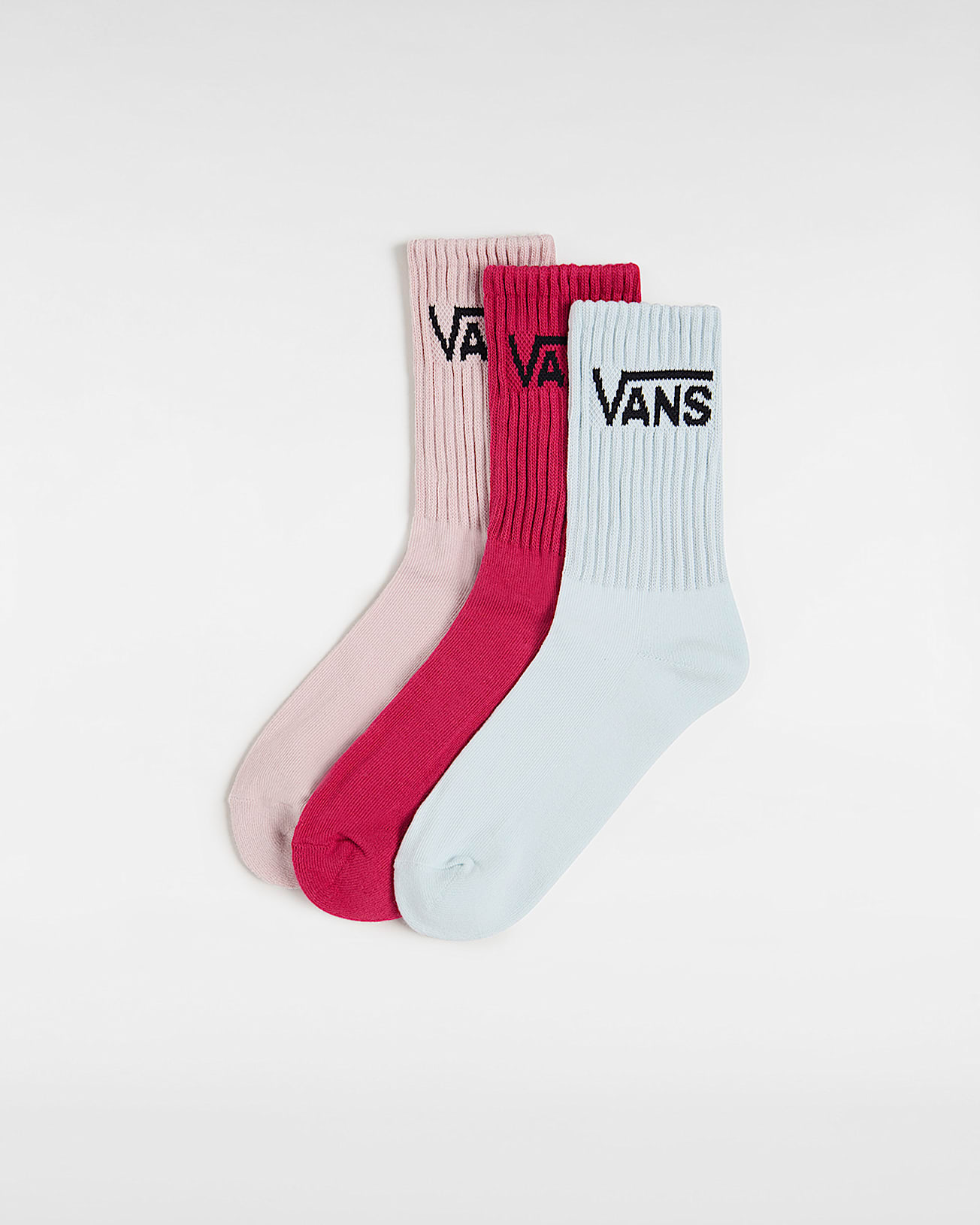 Classic Crew Socks 3 Pairs VANS Pink ALT1
