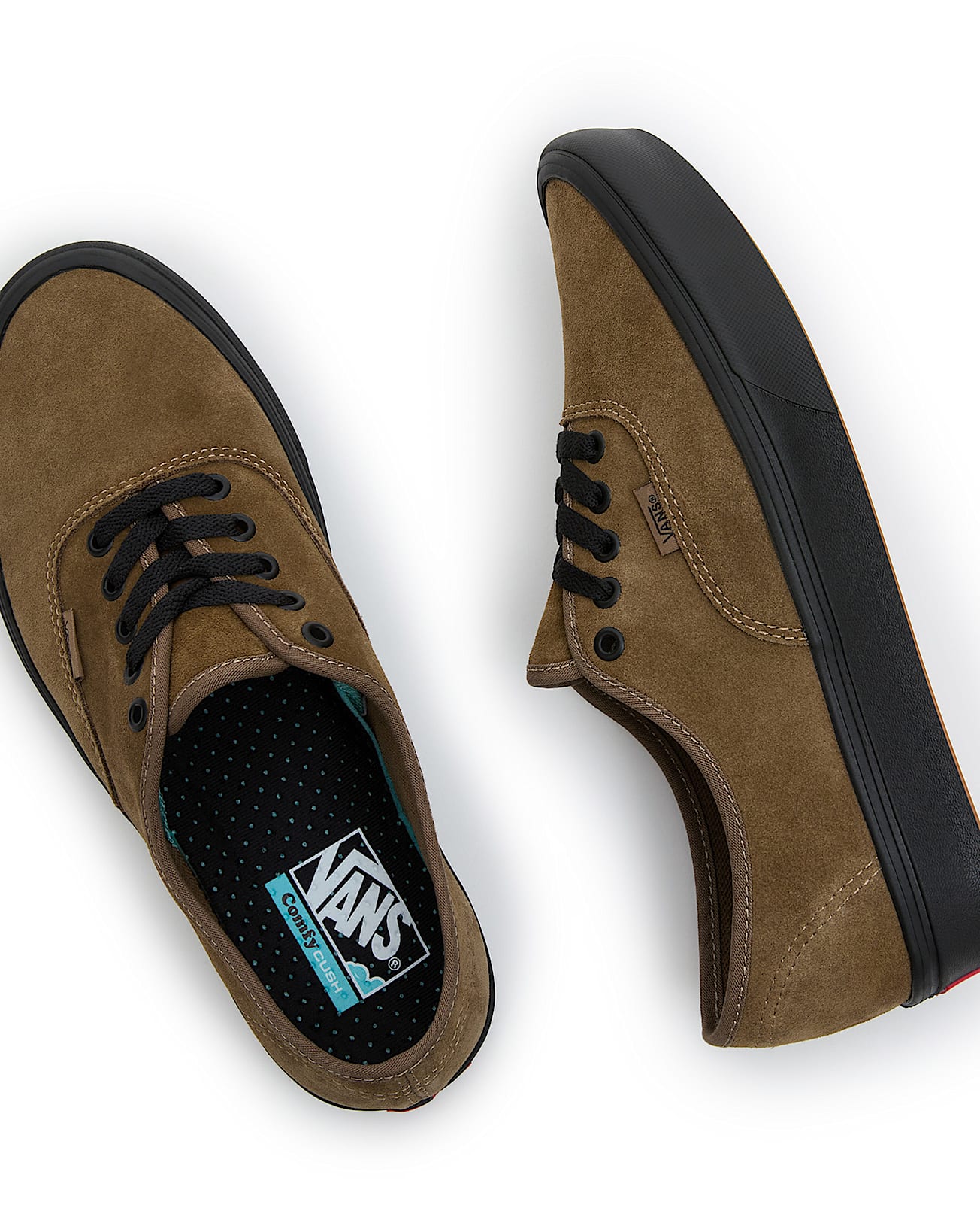 Authentic ComfyCush Suede Shoes VANS Brown ALT1