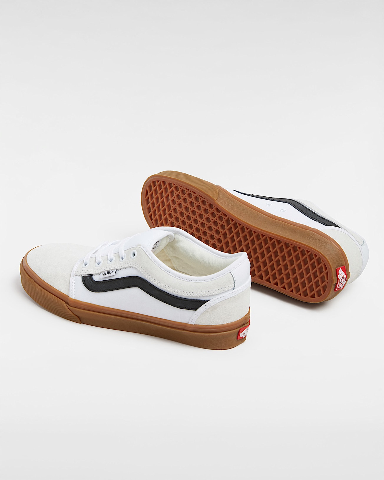 Skate Chukka Low Sidestripe Shoes VANS White ALT2