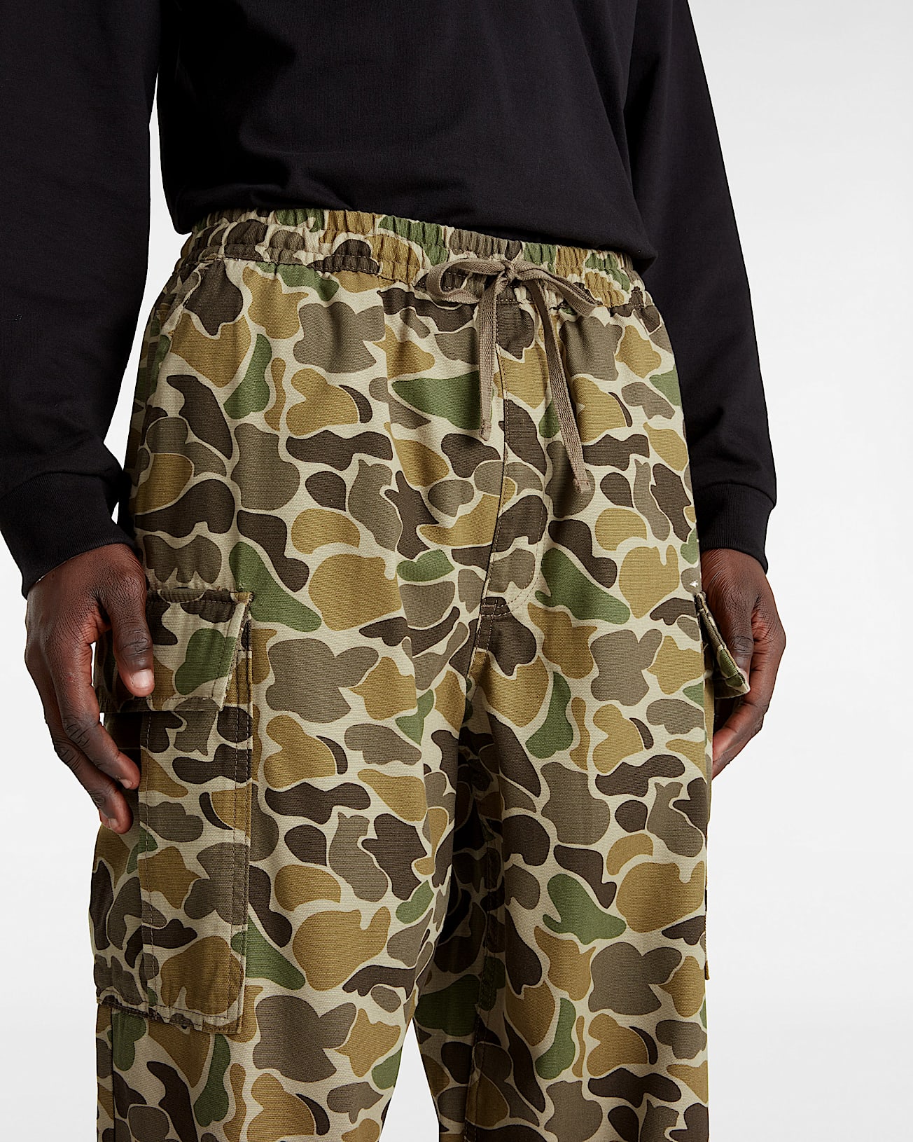 Range Baggy Tapered Elastic Cargohose VANS Braun ALT6