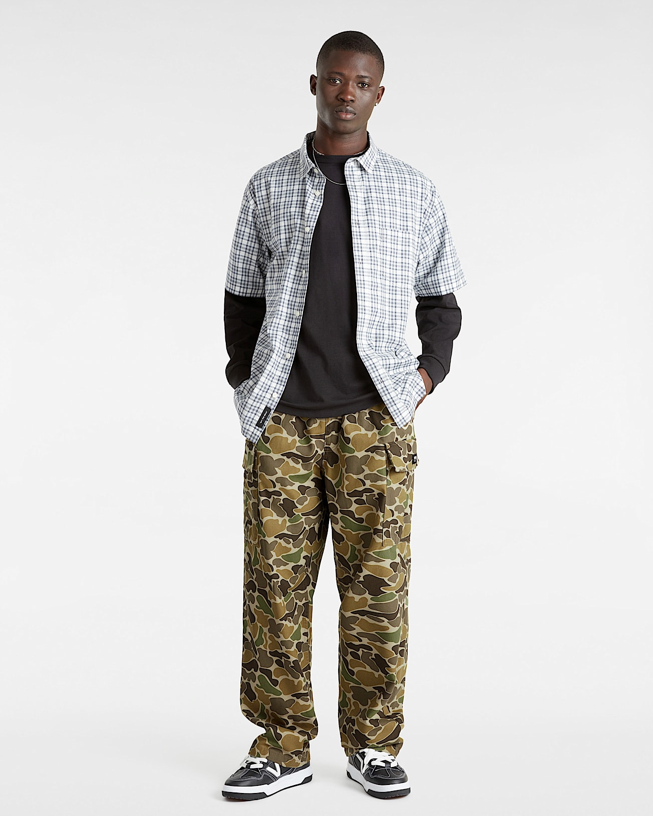 Range Baggy Tapered Elastic Cargohose VANS Braun ALT5