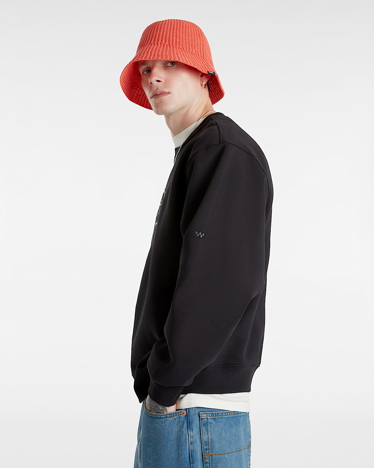 Skate Hold Hands Pullover Sweatshirt VANS Black ALT4